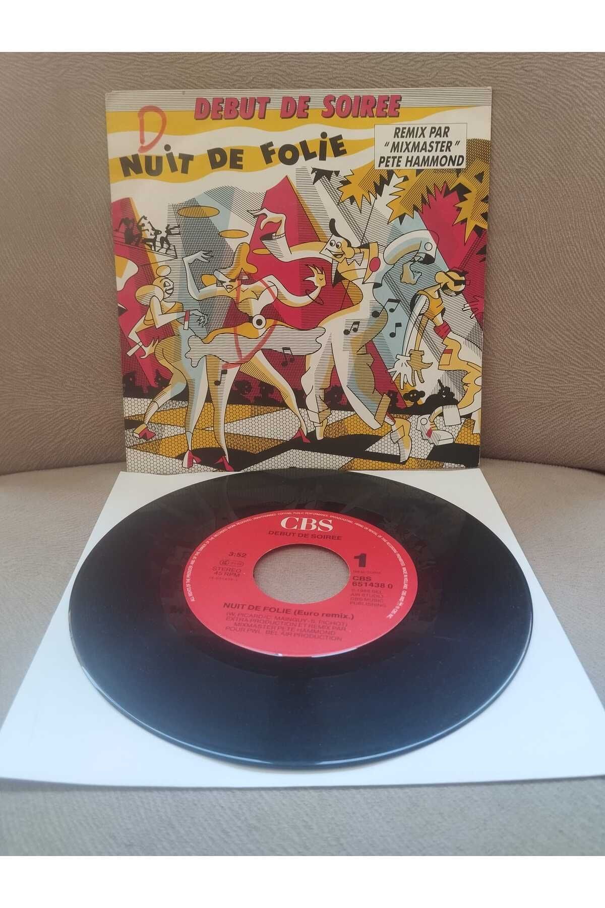 Plakperest Debut De Soiree – Nuit De Folie (Remix ) - 1988 Hollanda Basım 45’lik Plak