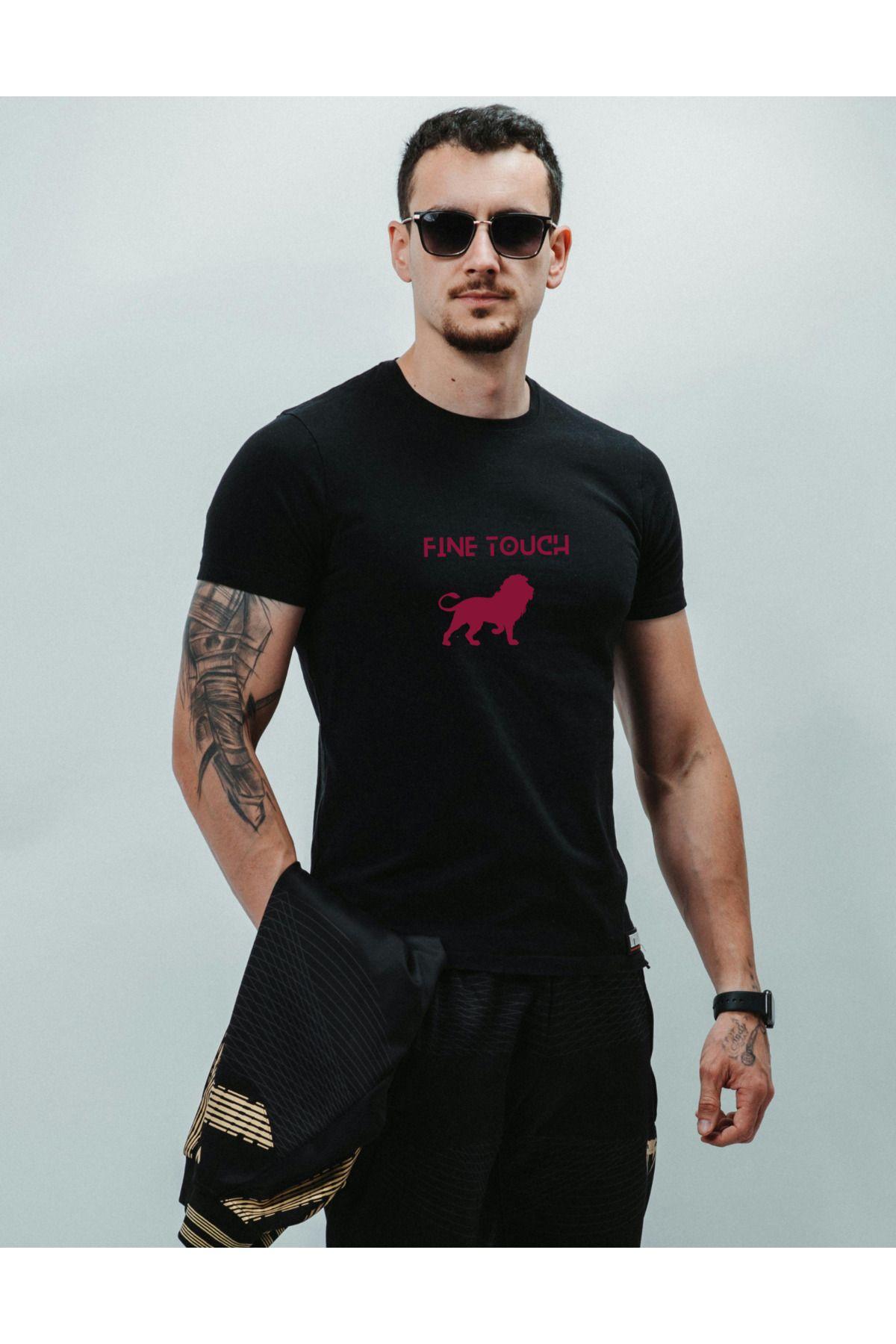 Fine Touch Kısa Kollu Comfort Basic Cilt Dostu, Nefes Alabilir , Baskılı Tişört %100pamuk