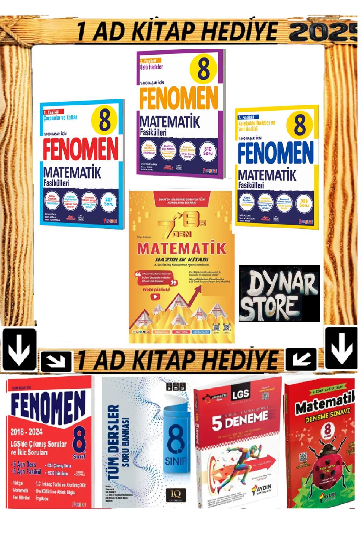 Fenomen Yayıncılık Fenomen Matematik 3 Fasikülü 7 den 8 e matematik Yaz başlangıç 8 e hazırlık kitapları hediyeli
