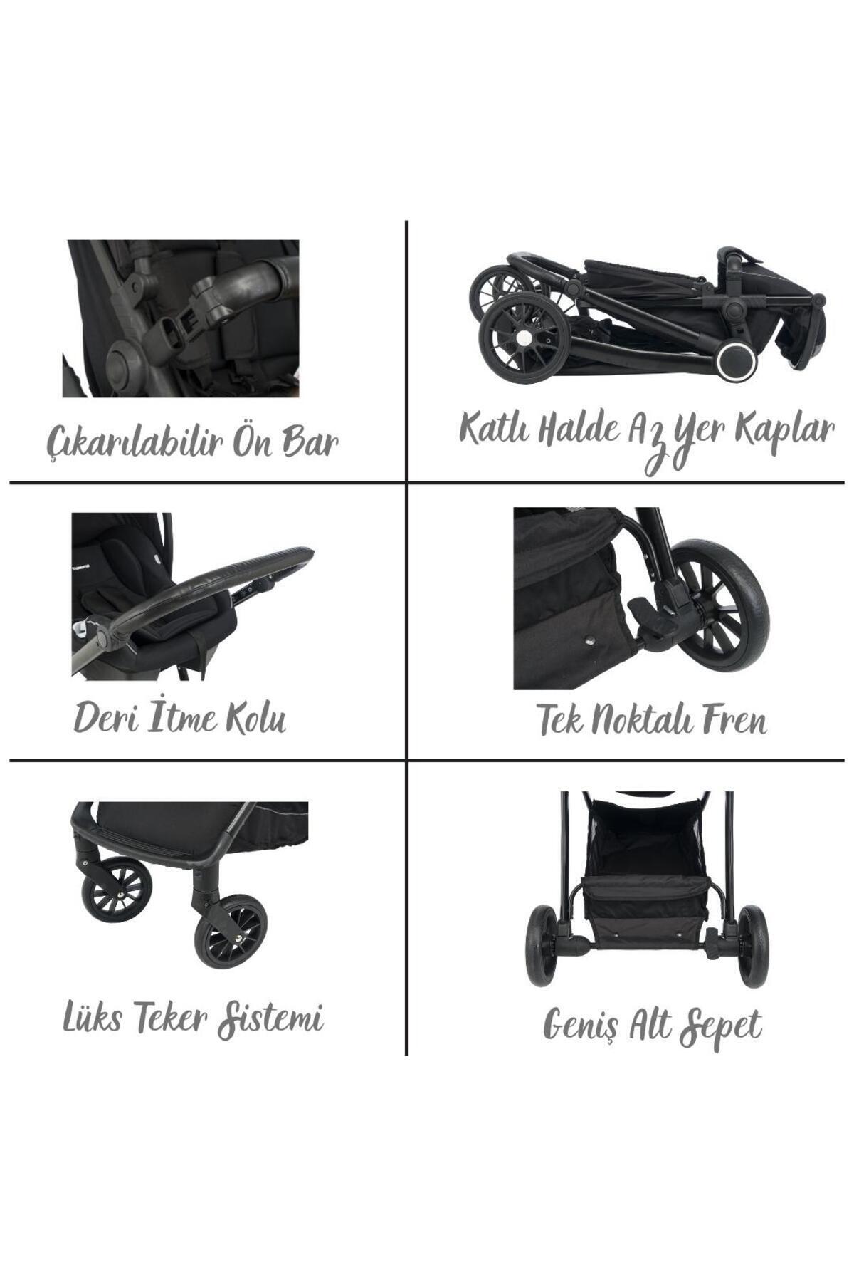 Mamma Range Çift Yönlü 6 In 1 Yeni Nesil Travel Sistem Bebek Arabası fotoğrafı 4 (önizleme)