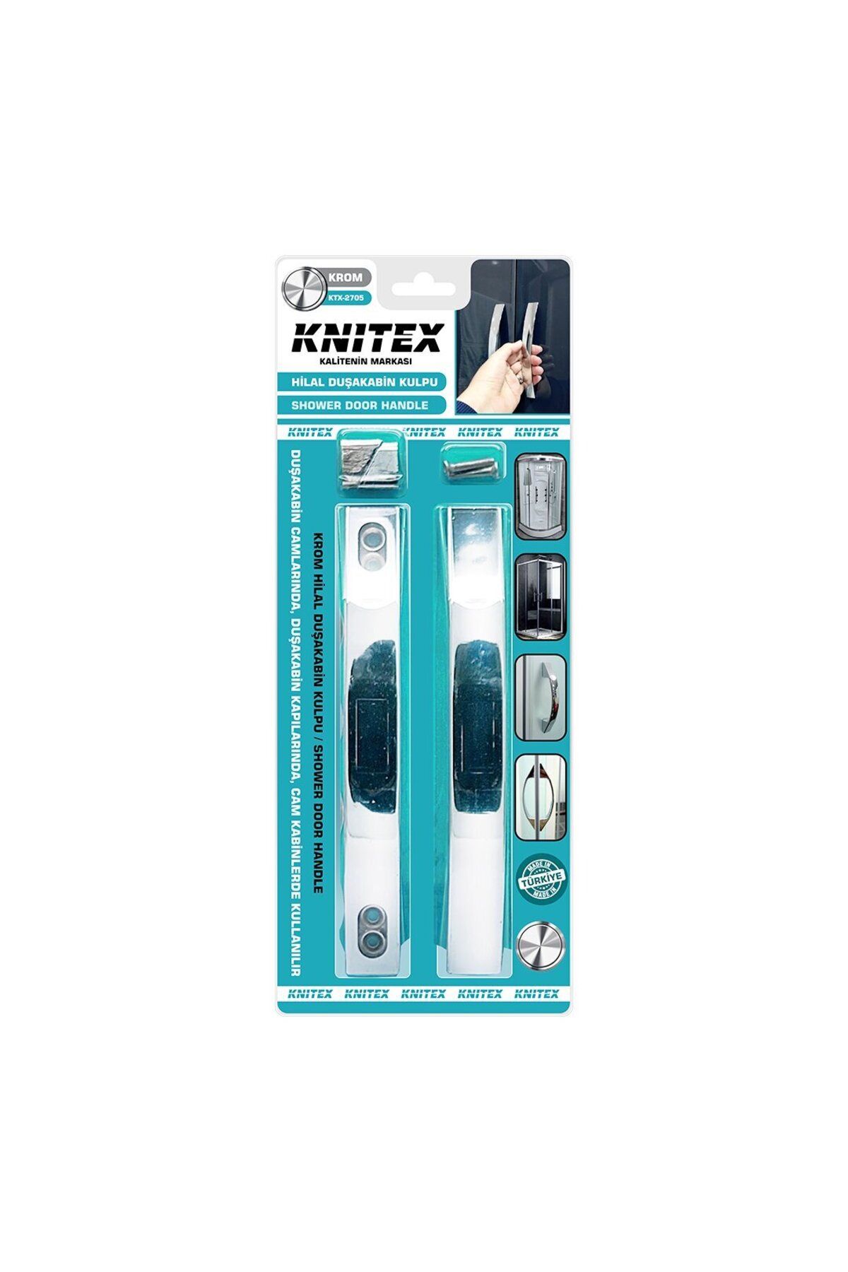 Modafiks PLASTİK KROM KAPLAMA DUŞAKABİN KOLU 10MM (4767)