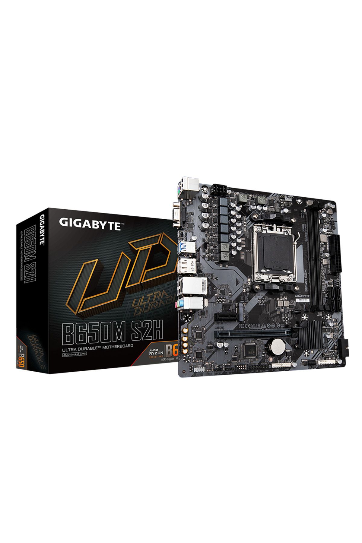Gigabyte-B650M S2H, Rev.1.0, 2Xddr5, M.2, Dp, Hdmi, Vga, Am5 Socket Gaming Motherboard 2