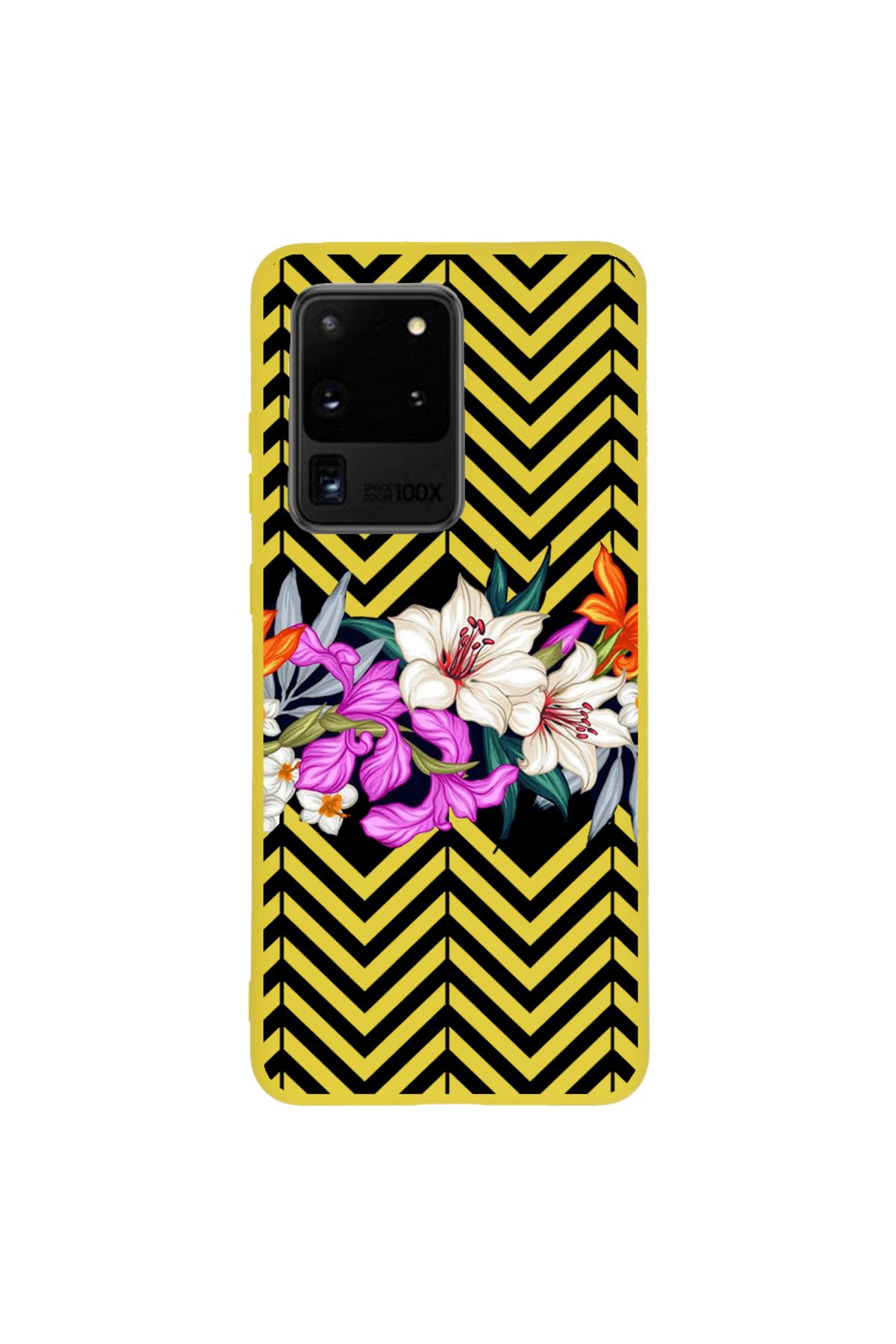 Royaleks Samsung S20 Ultra Lansman Kılıf - Çiçek