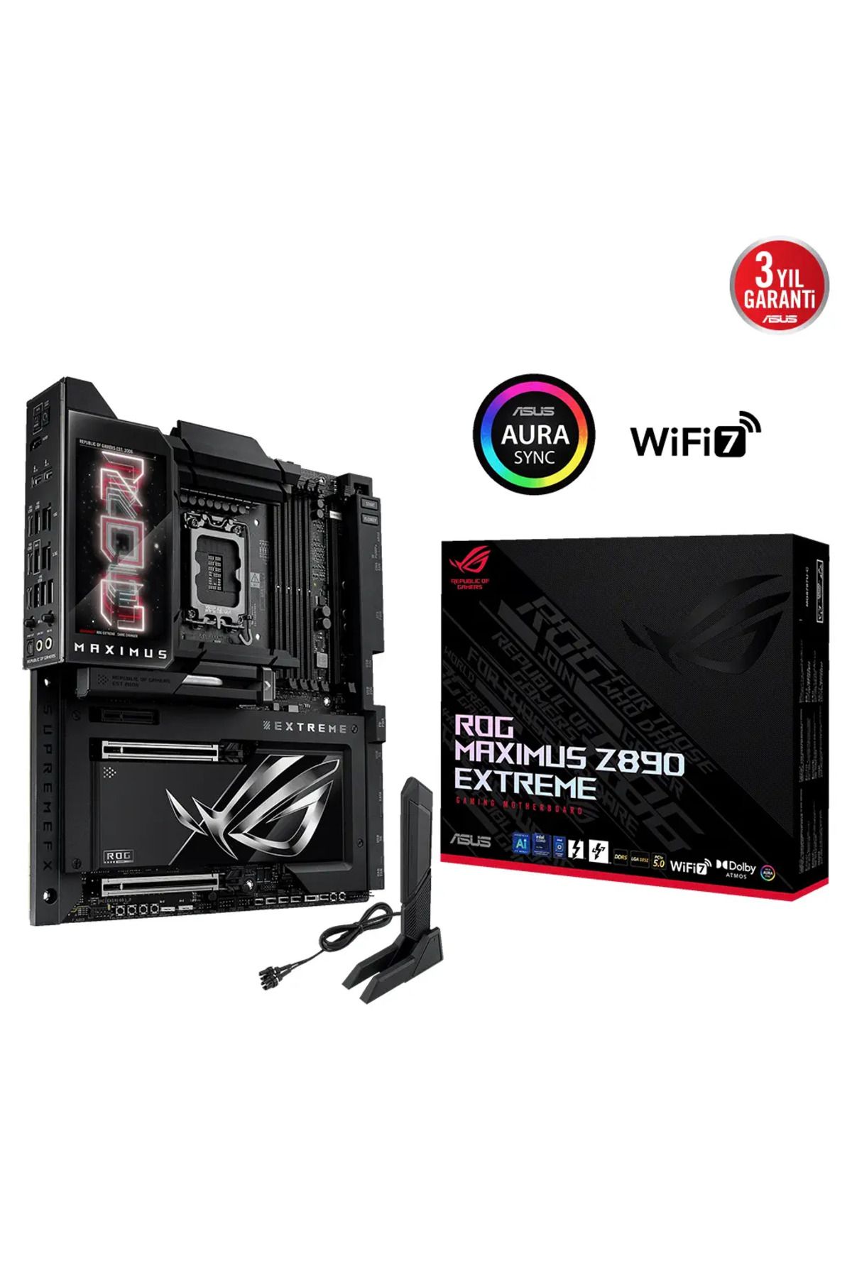 ASUS ROG MAXIMUS Z890 EXTREME, 8800MHz, 4xDDR5, 6x M.2, HDMI, 2xThunderbolt, 5xType-C, Wi-Fi 7, Blu