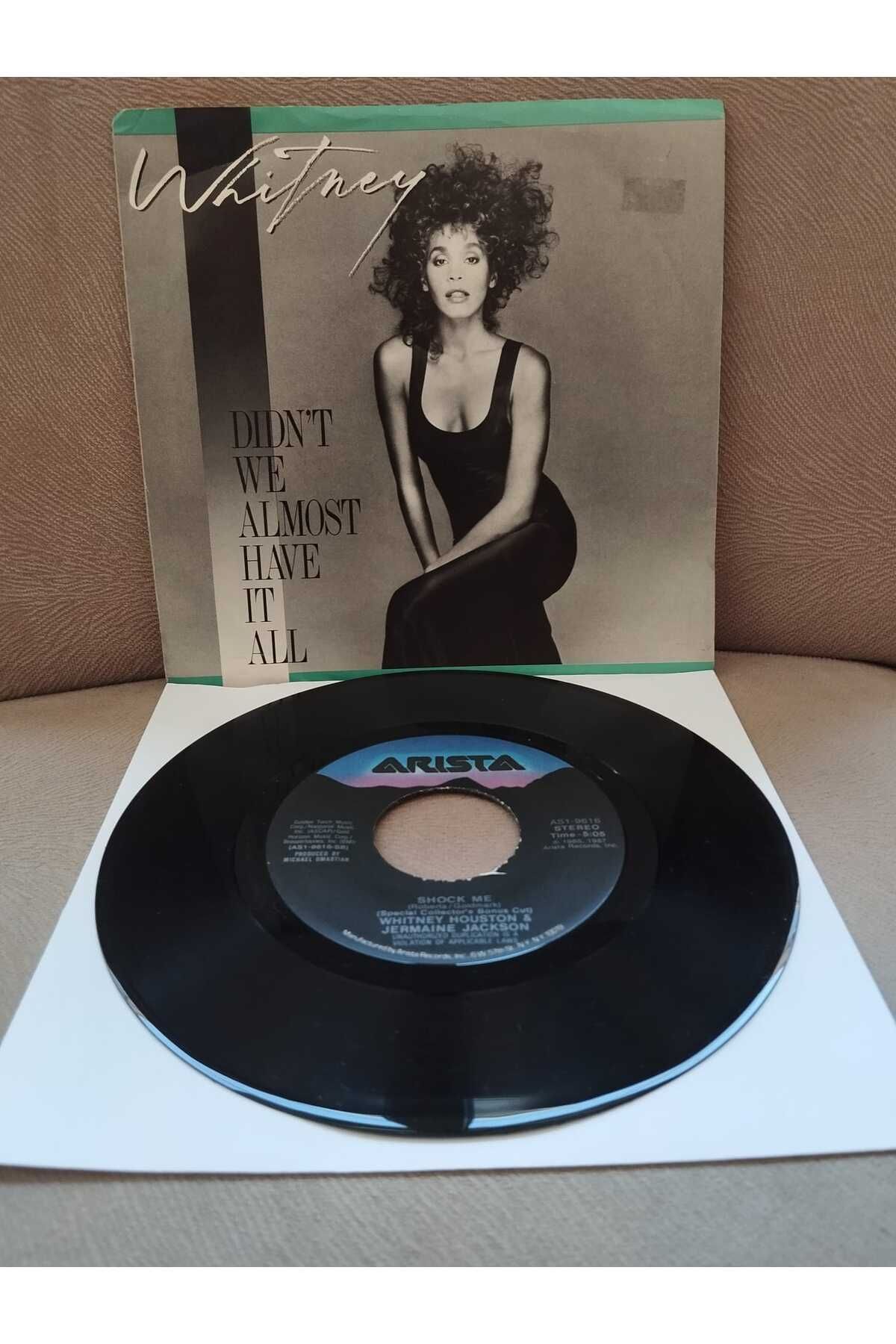 Plakperest Whitney Houston – Didn’t We Almost Have It All - 1987 Amerika Basım 45 lik Plak-2.el