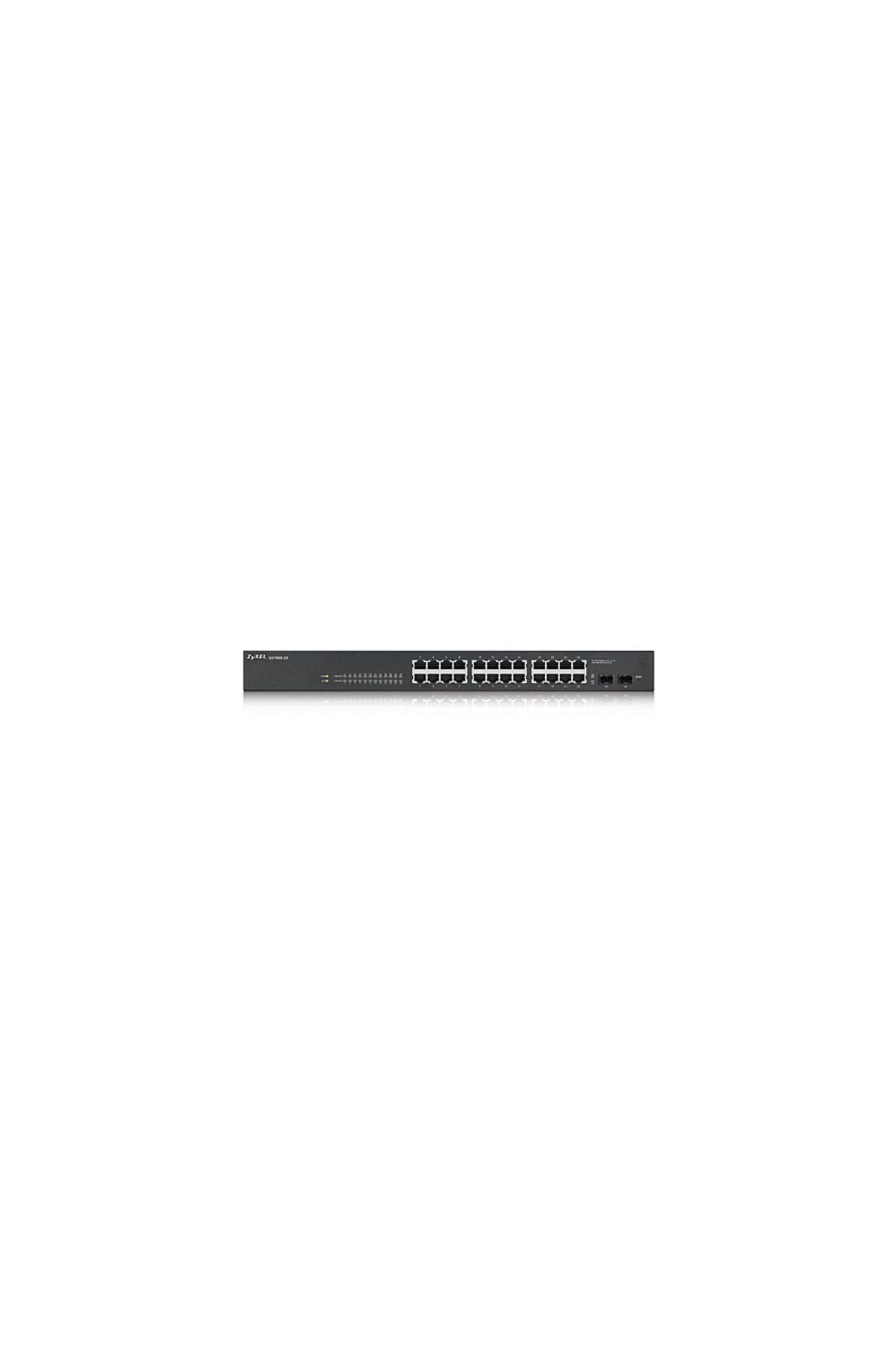ZyXEL GS1900-24 24P, 24 Port, GigaBit, 2 Port GigaBit SFP, Yönetilebilir, Rackmount Switch