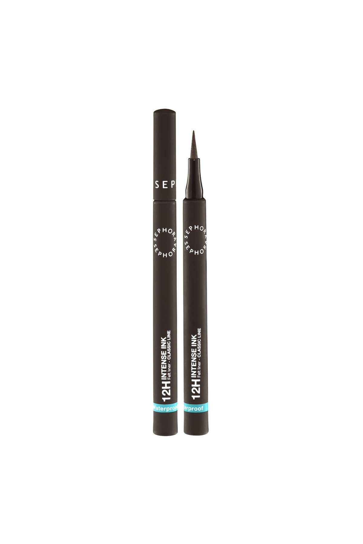 SEPHORA COLLECTION 12H Intense Ink Felt Liner Classic Line - 12 Saat Suya Dayanıklı Keçe Uçlu Eyeliner