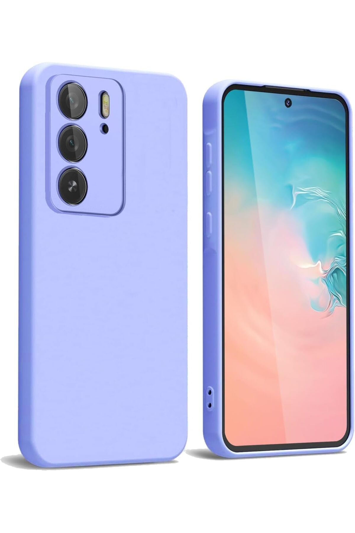 Rivor Realme C75 4G Uyumlu Kılıf Kamera Çıkıntılı İpeksi Yumuşak Dokulu Dayanıklı Lansman Kapak