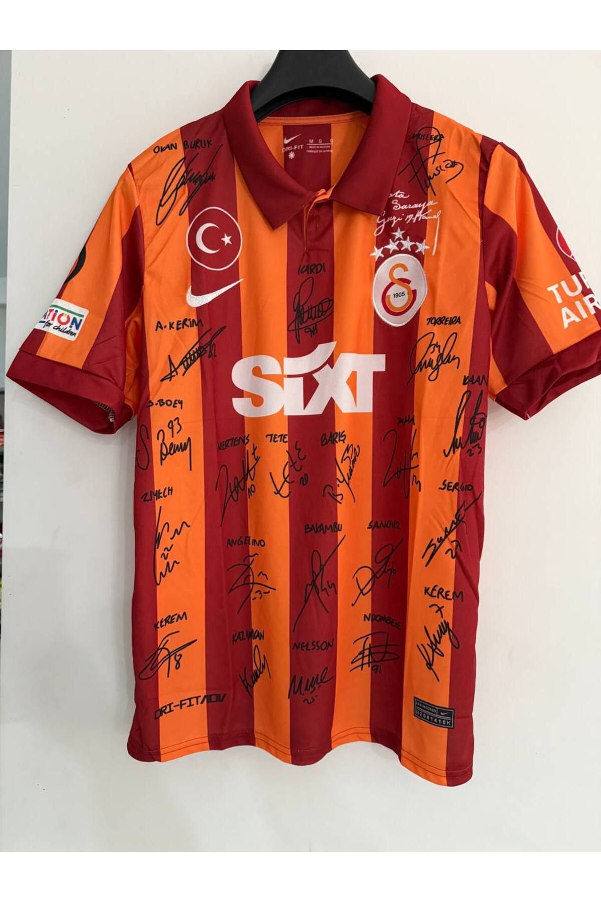 Alaturka Mix GALÂTÂSÂRÂY-İSİMSİZ NEW SEZON 100.YIL 5 YILDIZLI İMZALI FUTBOL FORMASI VS SPOR ATLET