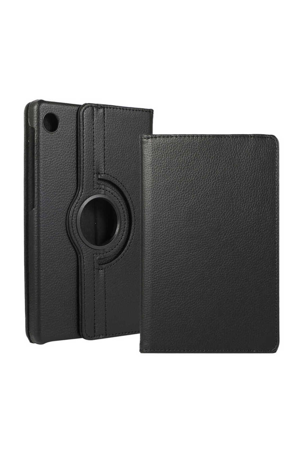 Teknodur Lenovo Tab M10 Plus TBTB-128F 3. Jenerasyon Uyumlu TKDR Dönebilen Standlı Kılıf-Siyah