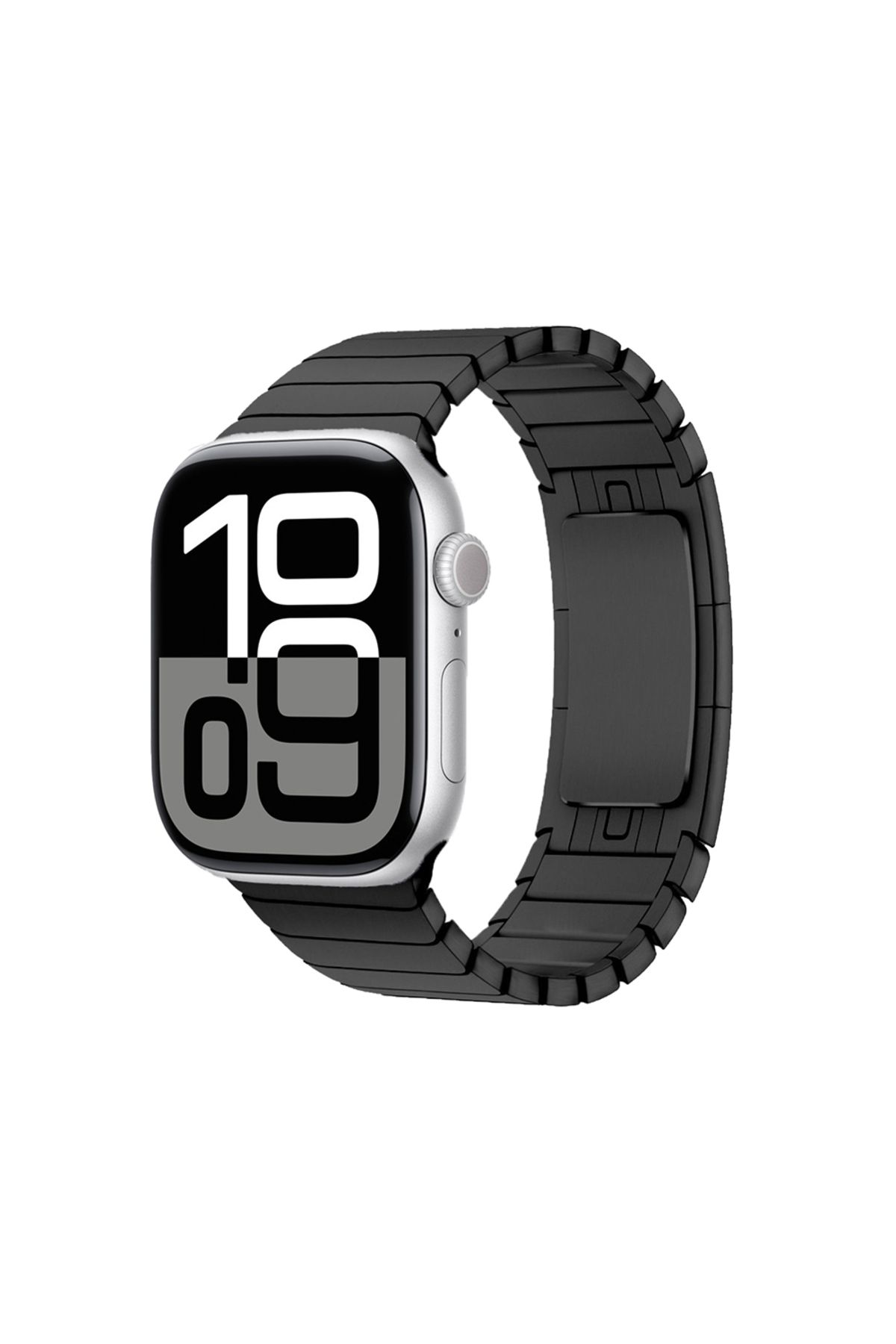 Teknodur Watch 10 46mm Uyumlu KRD-35 Metal Kordon-Siyah