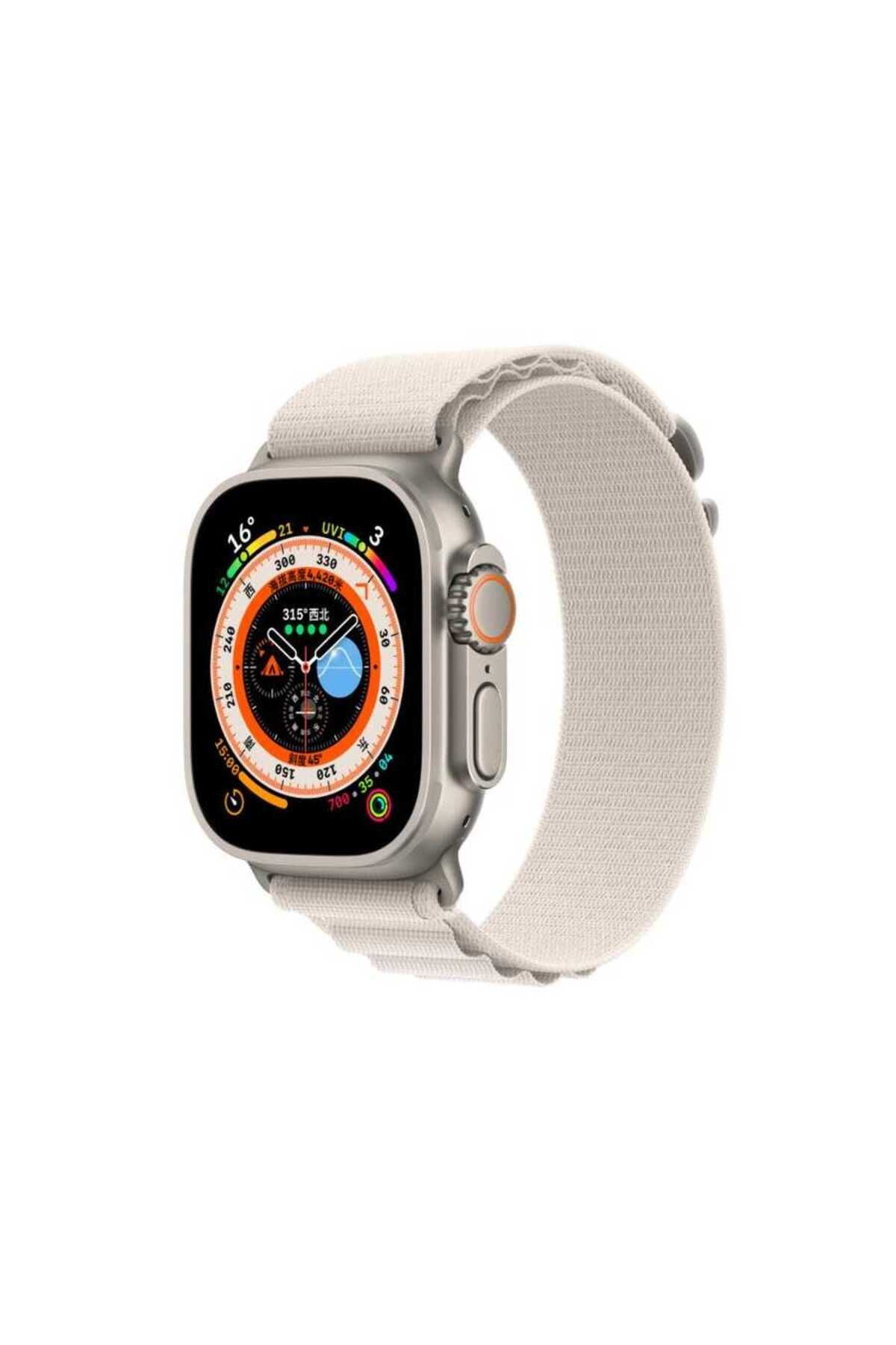 Teknodur Watch 44mm Uyumlu KRD-74 Hasır TKDR Kordon-Beyaz