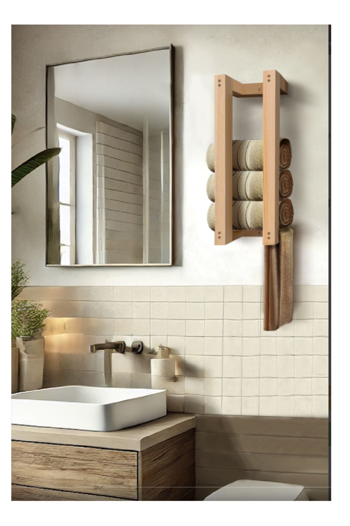 Mad AHŞAP BANYO RAFI