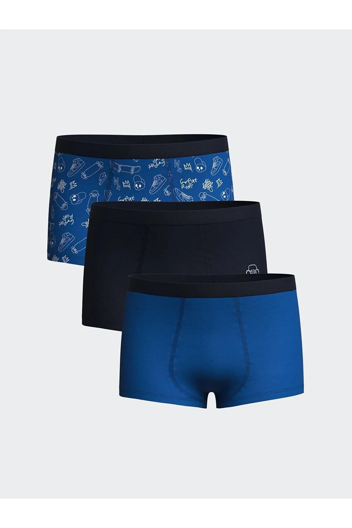 LC Waikiki LCW Kids Baskılı Erkek Çocuk Boxer 3'lü (S5)