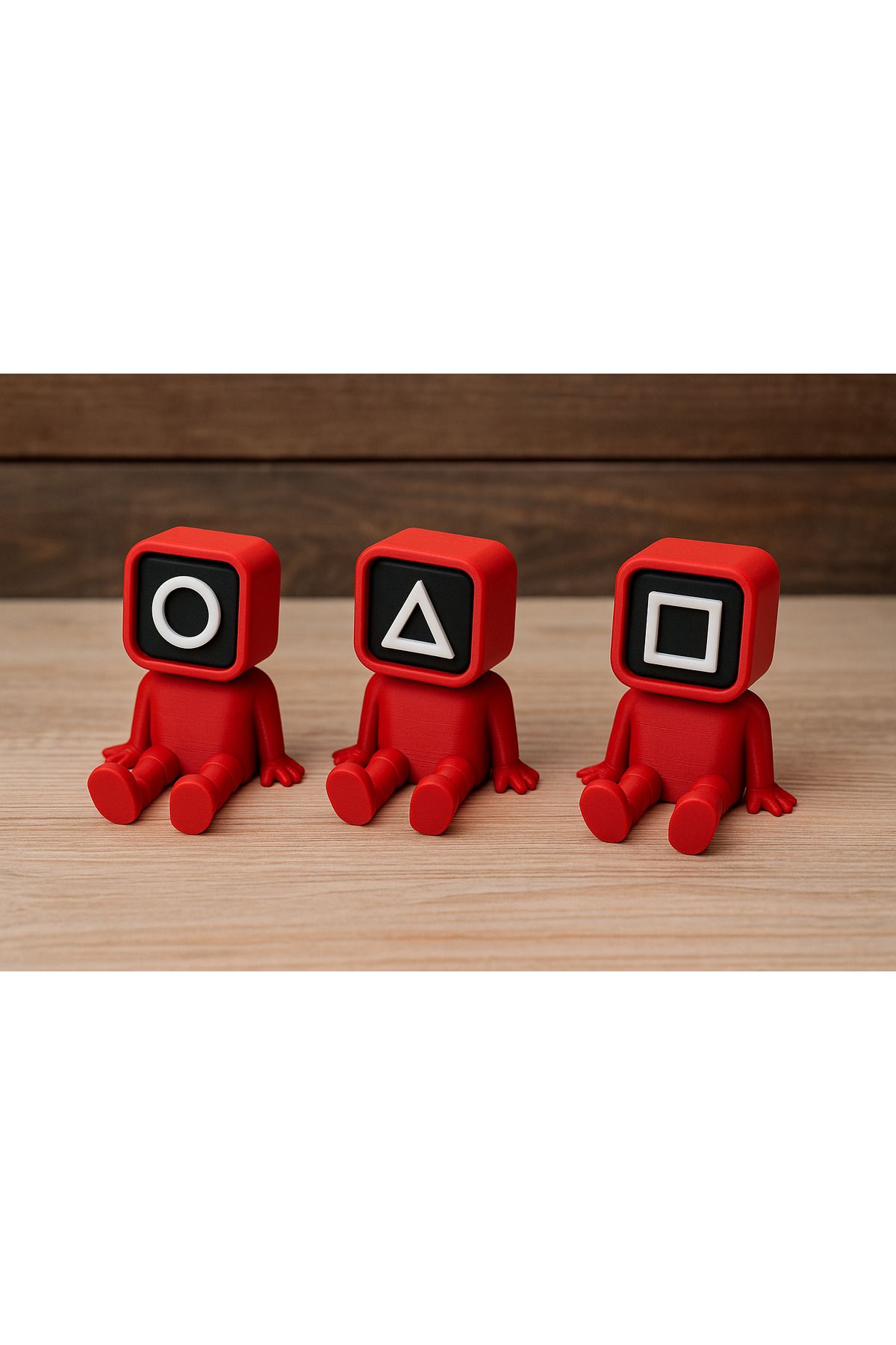 Statik 3D Squid Game Muhafız Figürleri - Set(3'lü)