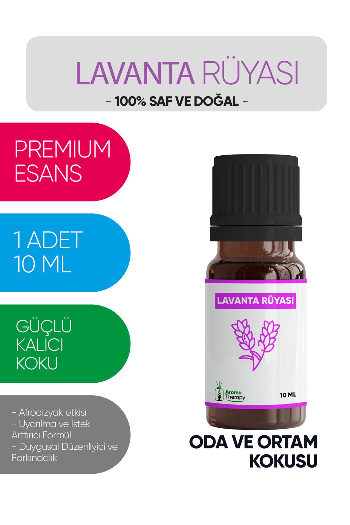 Venezia Scents Lavanta Esansiyel Koku 10 ML