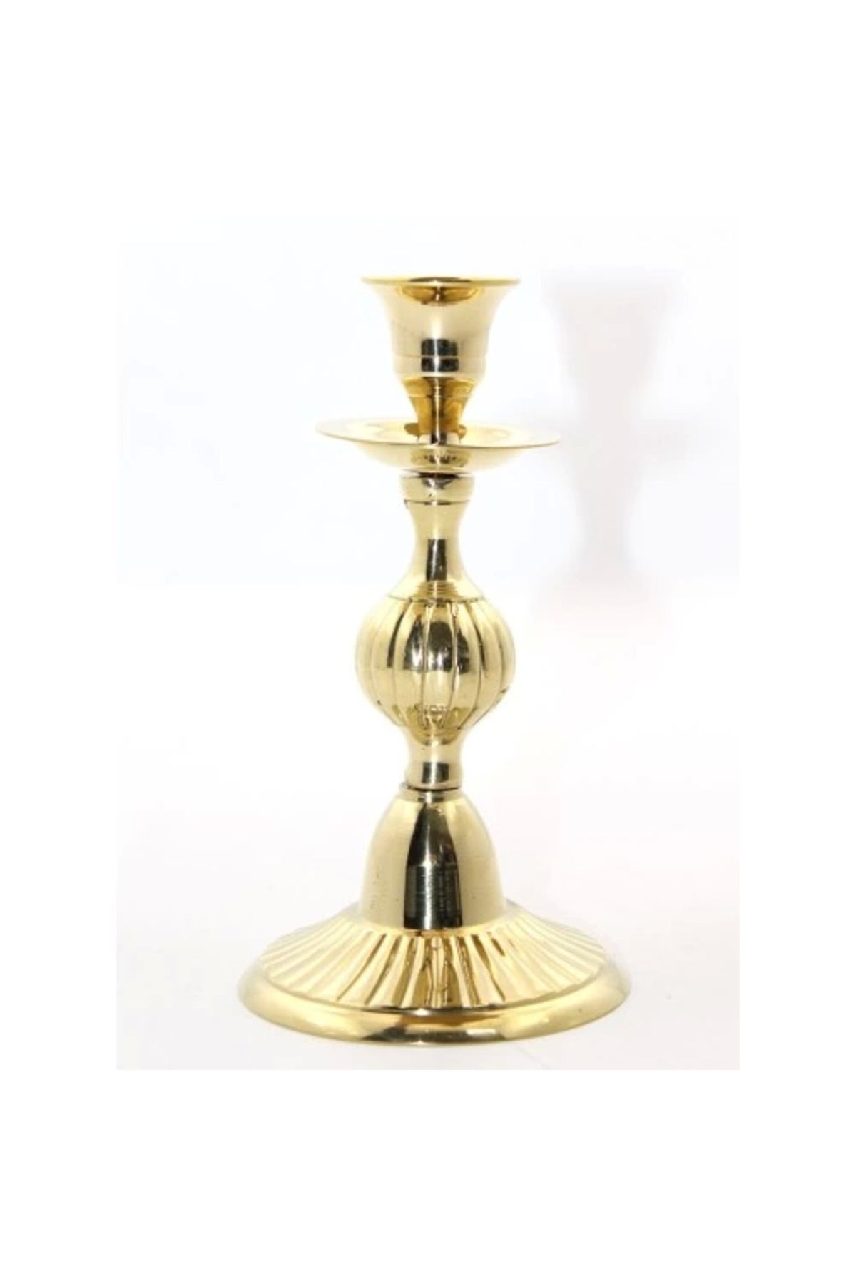 Emperium Tekli Pirinç Şamdan Model 3