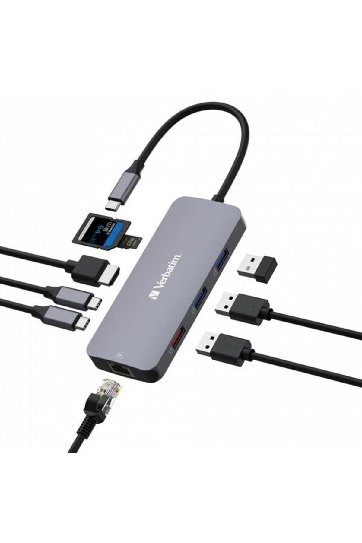 Verbatim CMH-09 USB-C Pro 9 Bağlantı Noktalı Dock