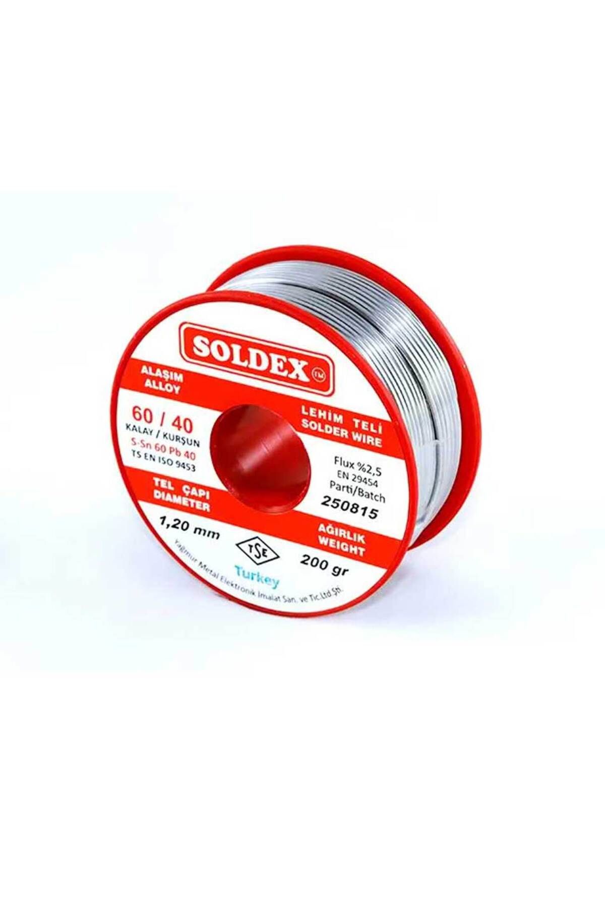 ÖYKÜ VE YİĞİT 60-40 Lehim Teli 200 Gr 1,2 mm - Sn:60 / Pb:40