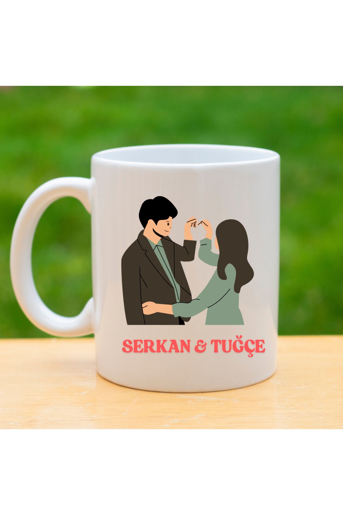 Tu&Se Candles Sevgililere Özel Kupa Bardak – İsimli, Anlamlı Hediye