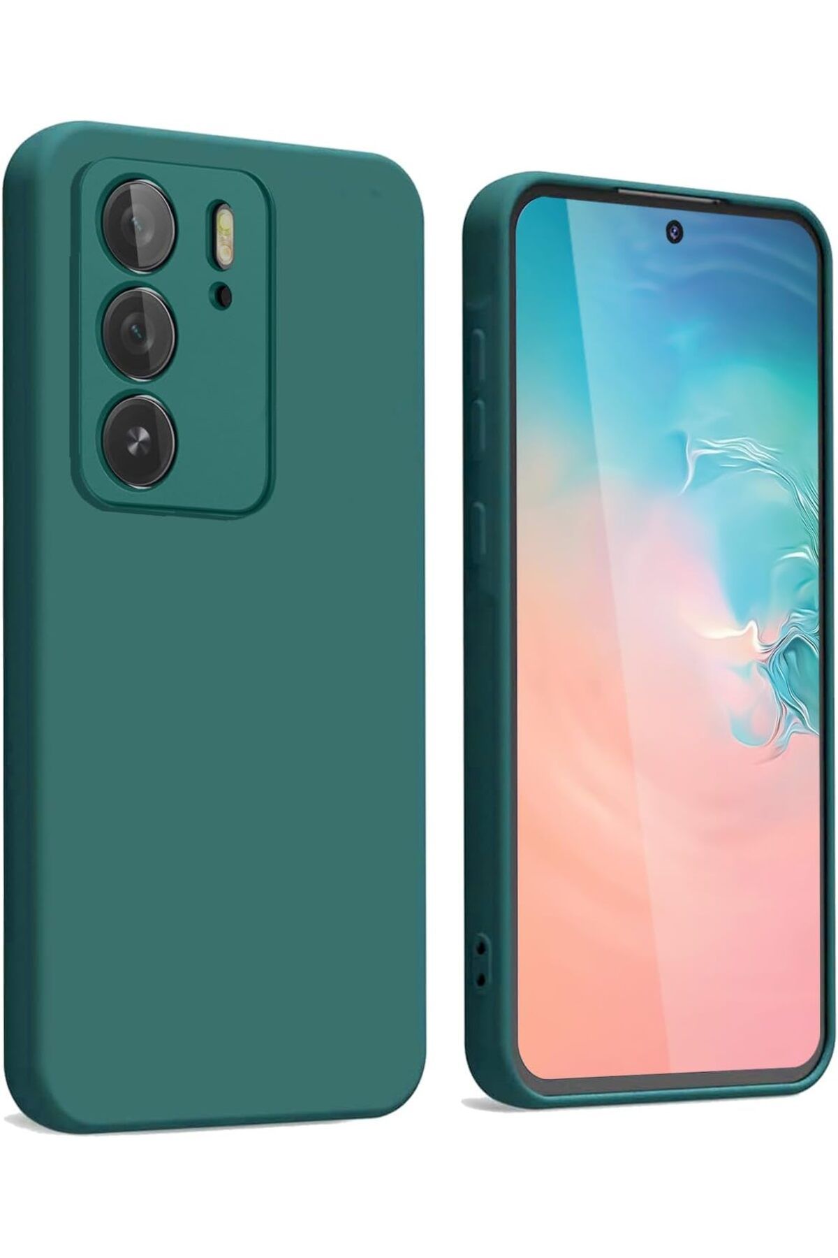 Rivor Realme C75 4G Uyumlu Kılıf Kamera Çıkıntılı İpeksi Yumuşak Dokulu Dayanıklı Lansman Kapak