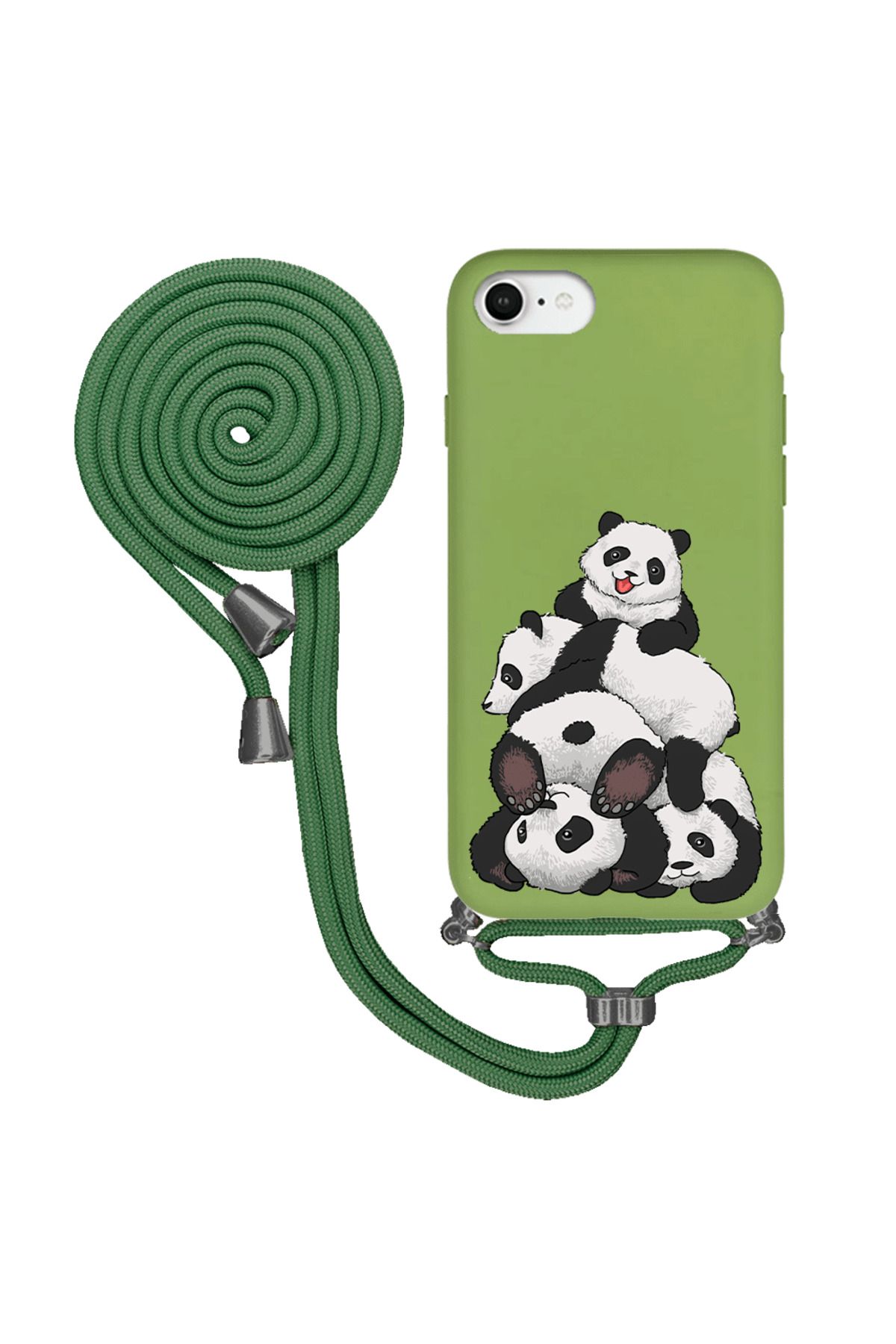 Royaleks iPhone SE 2020 İpli Lansman Kılıf - Cute Pandas