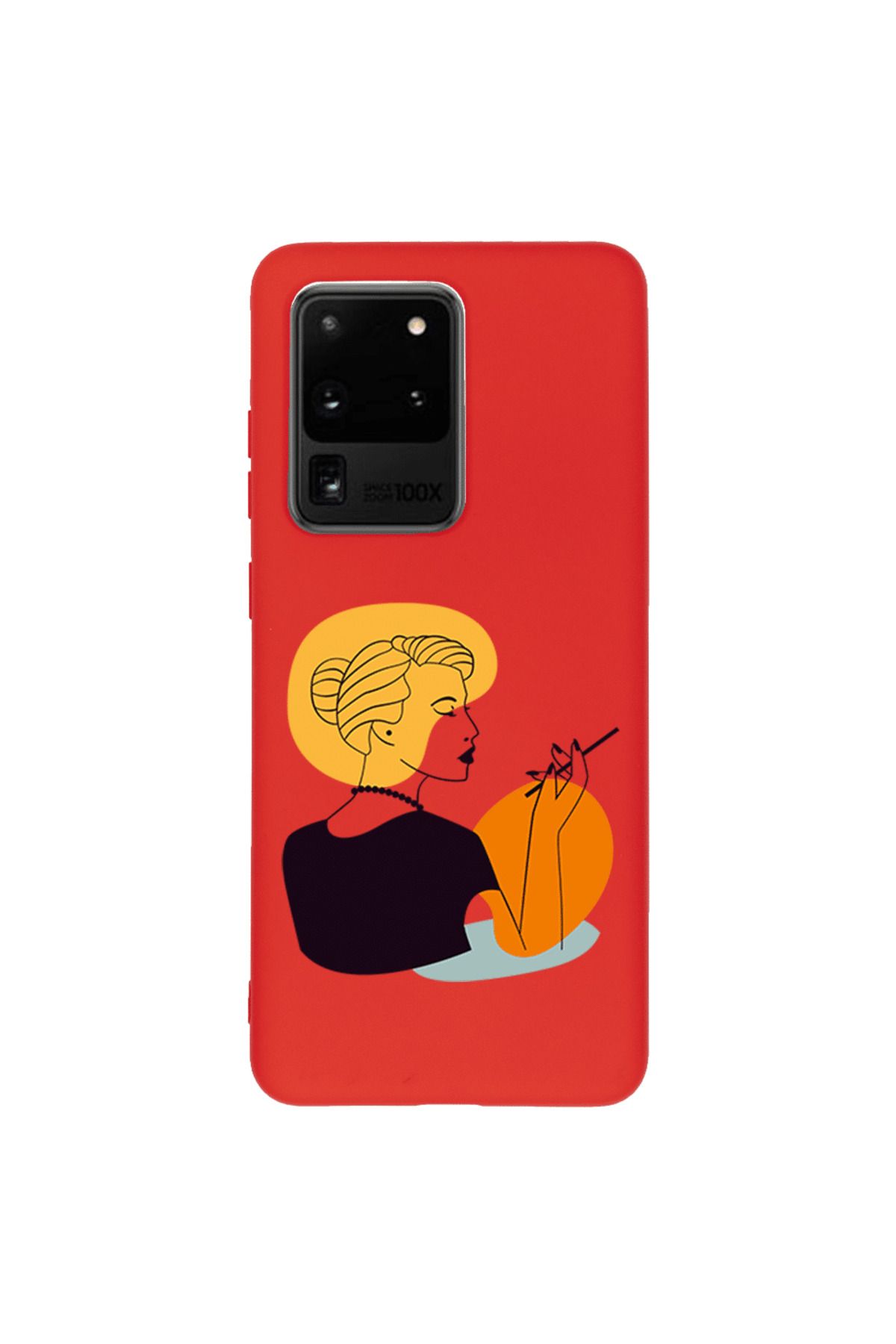 Royaleks Samsung S20 Ultra Lansman Kılıf - Art Woman 2
