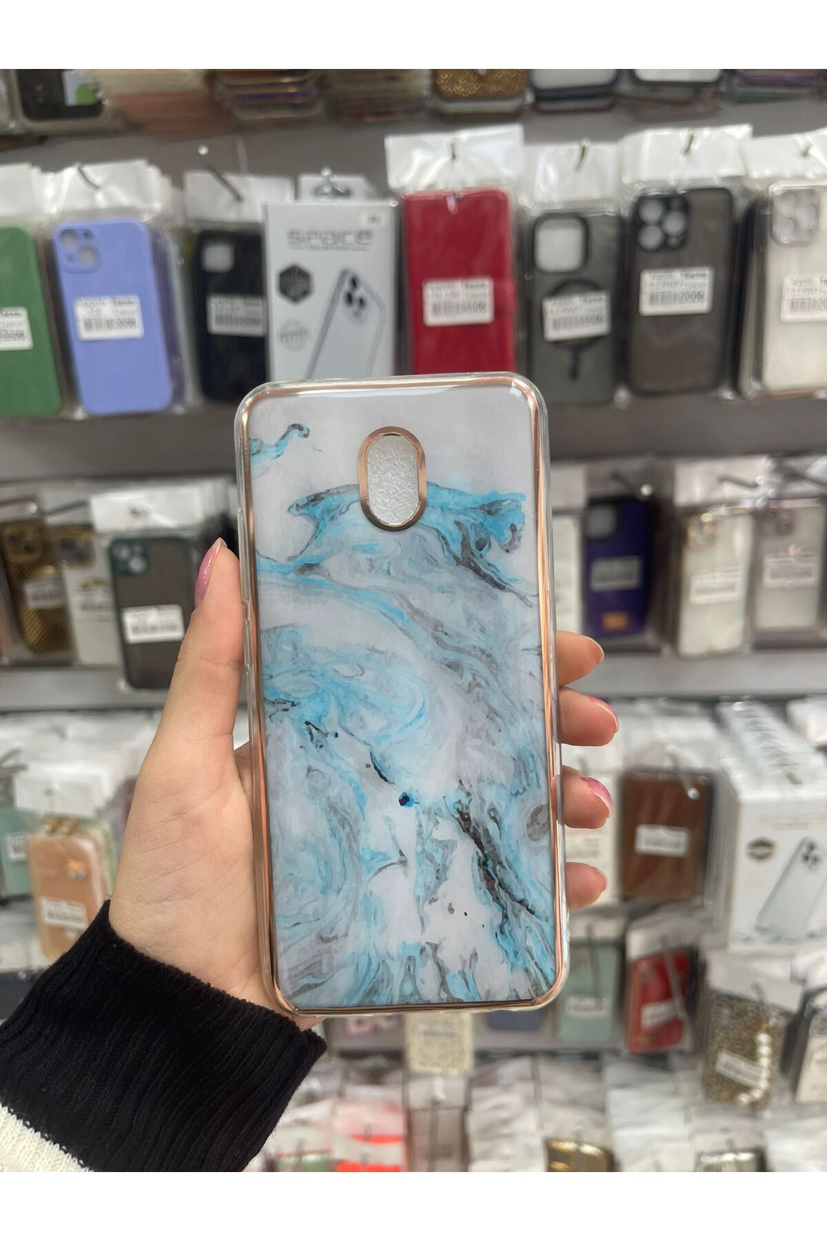 TECNOTREND XİAOMİ REDMİ 8/A UYUMLU Mermer desenlı kılıs