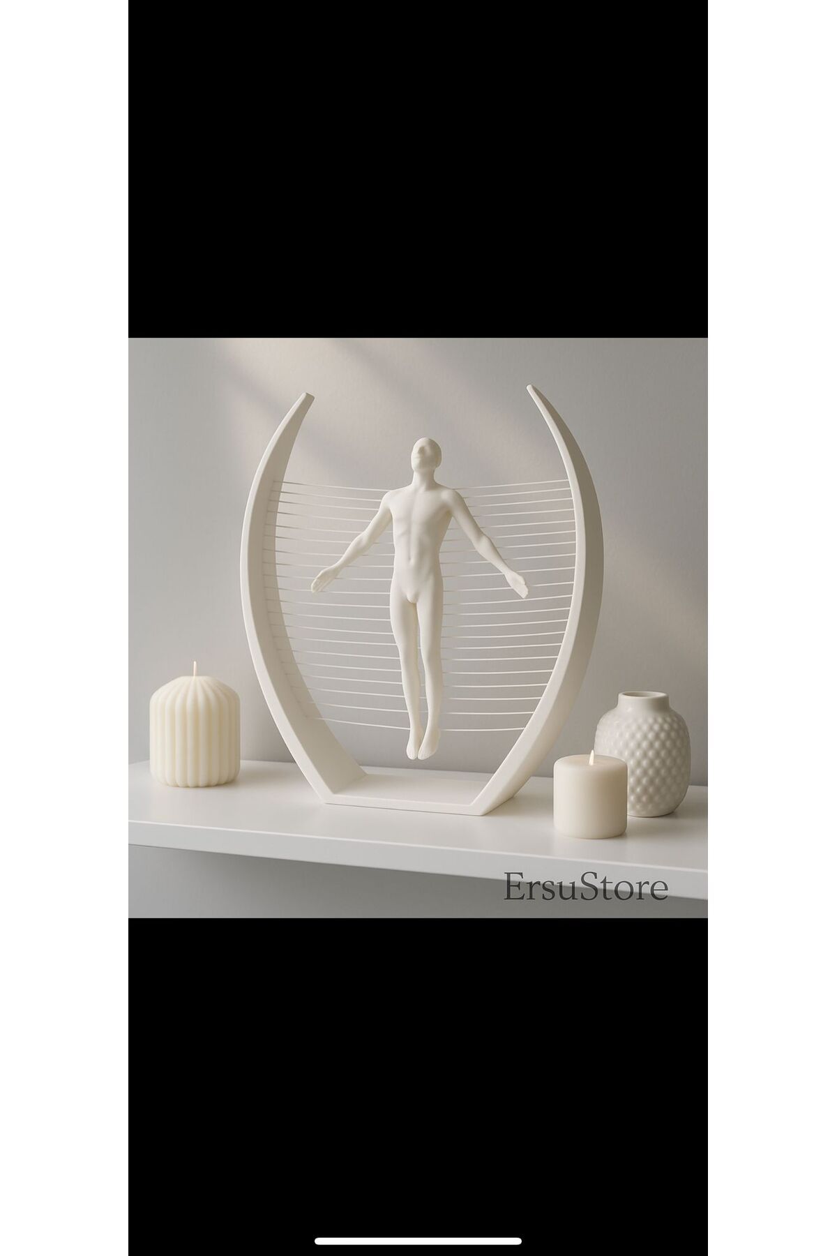 jeane home decor Ruhun Özgürlüğü Temalı Modern Heykel Soyut Minimalist Dekoratif Obje