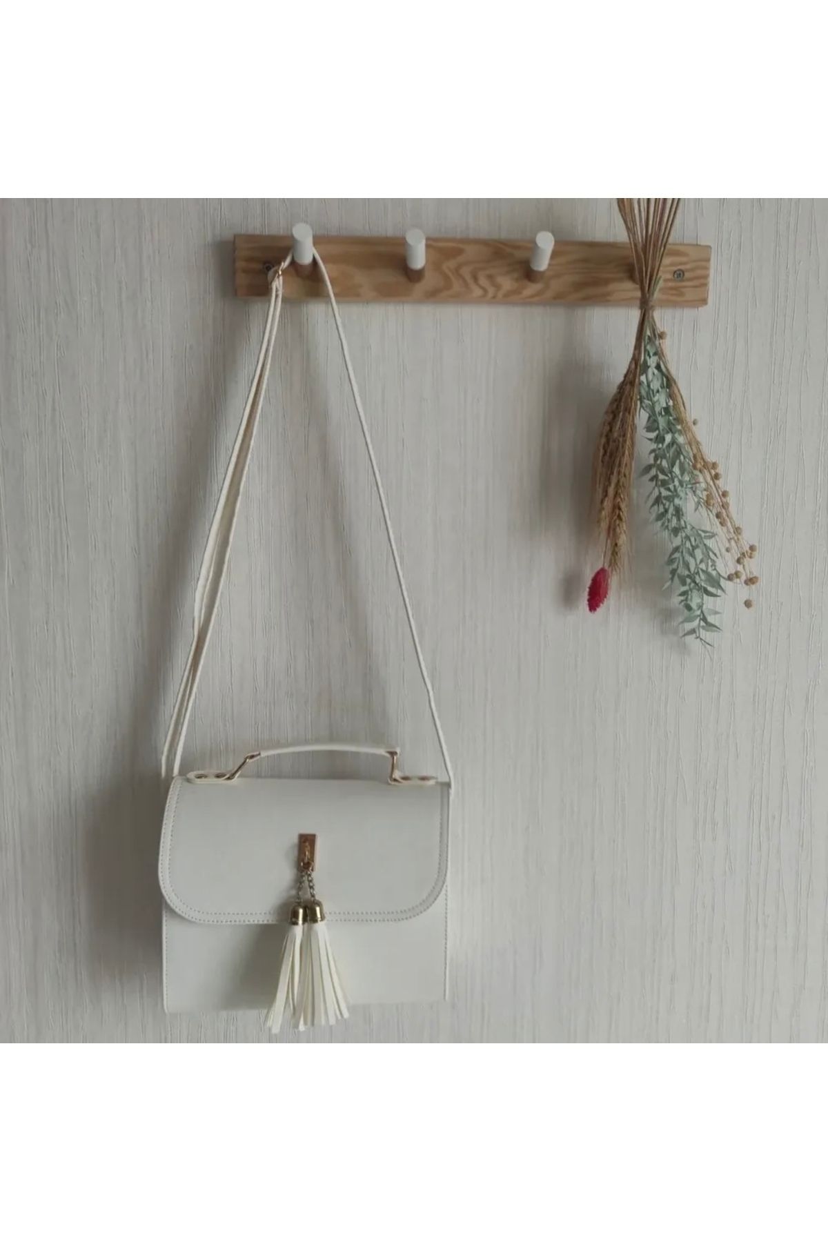 MODA Belisbag Kadın Beyaz El ve Omuz Çantası