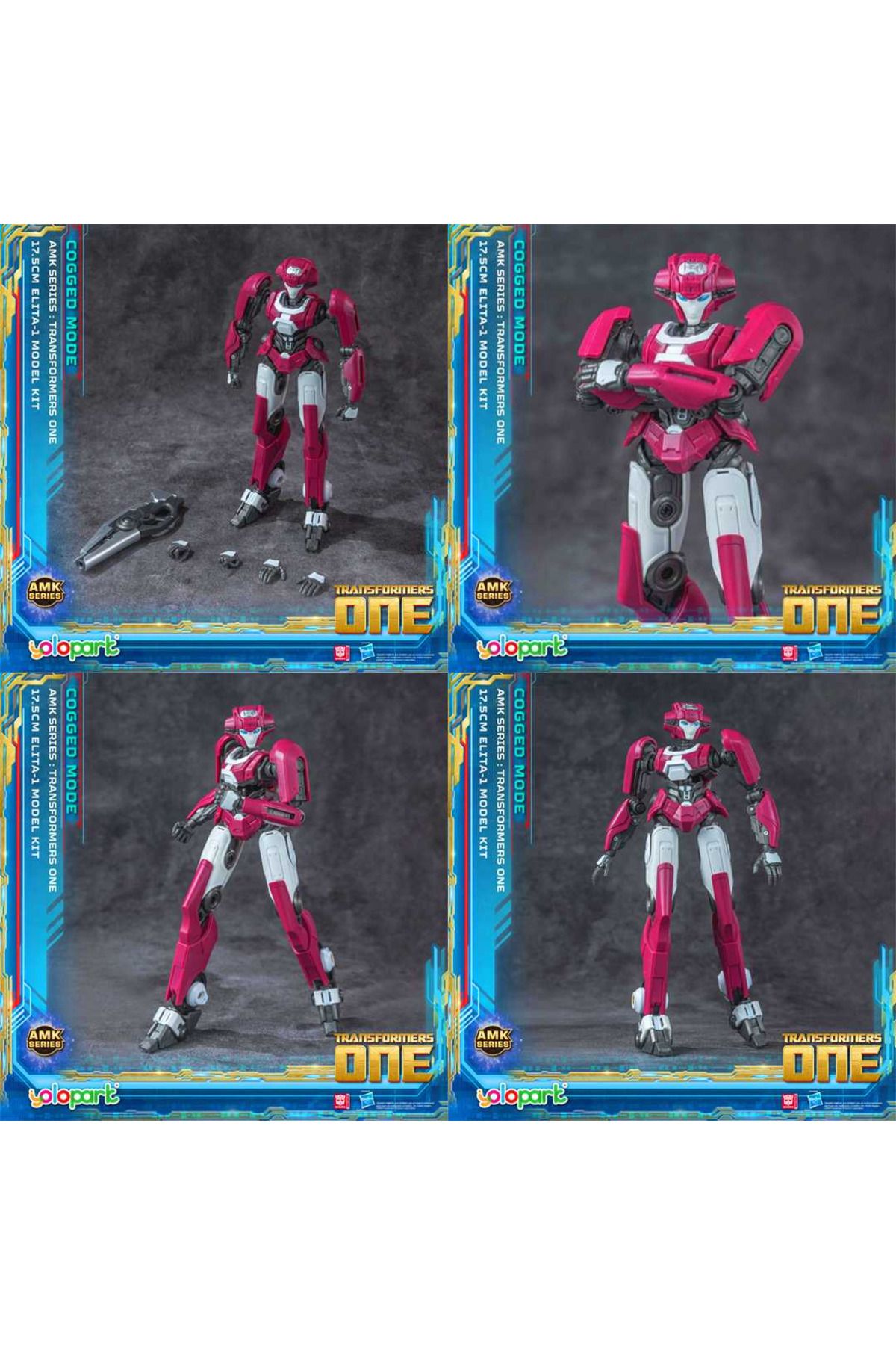 Art Tone-Başel Toy Transformers Tf One Amk Series Eli̇ta-1 Cogged Bot Mode Model Kit 17.5 cm 8+ 5
