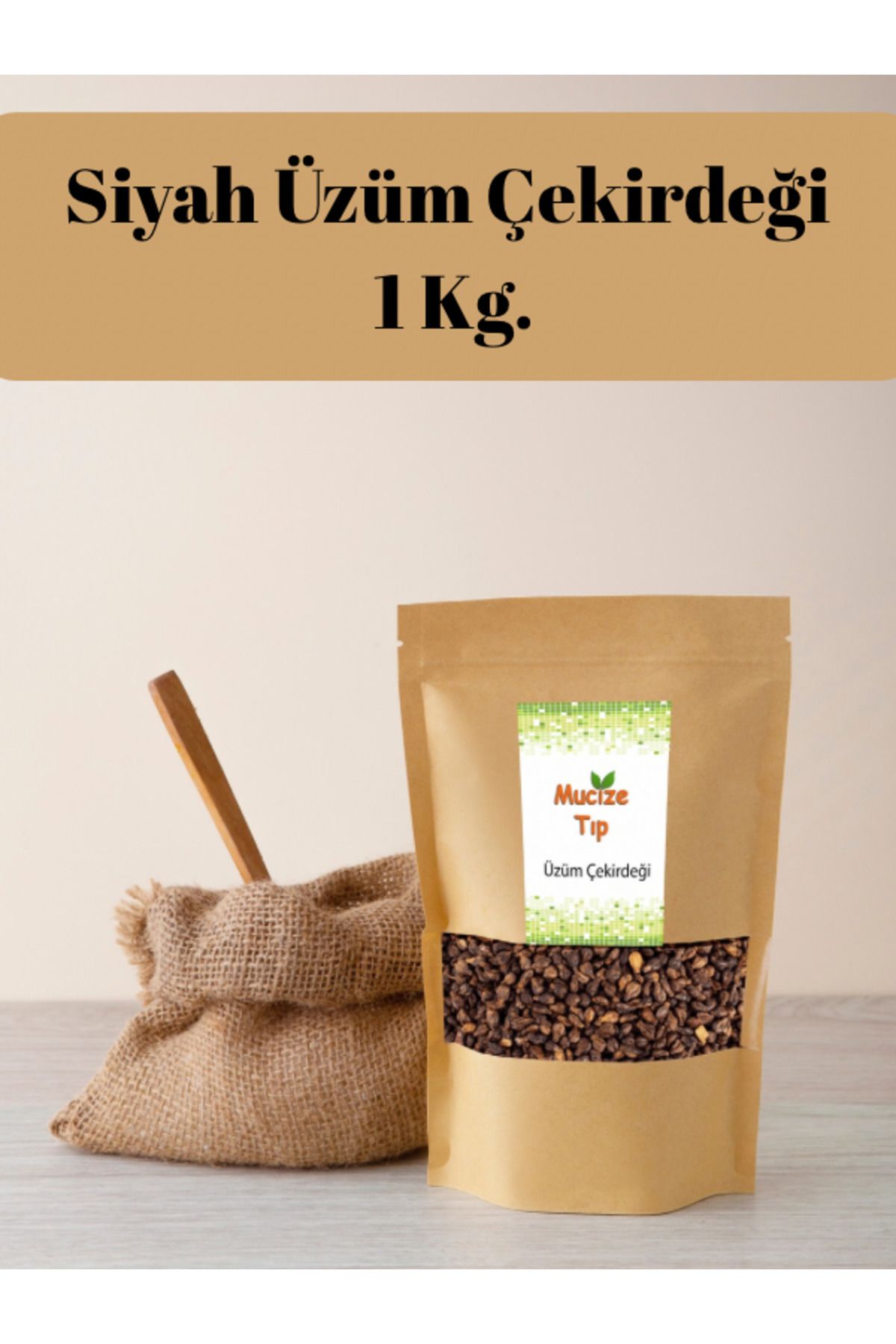 Mucize Tıp Siyah Üzüm Çekirdeği 1 Kg.