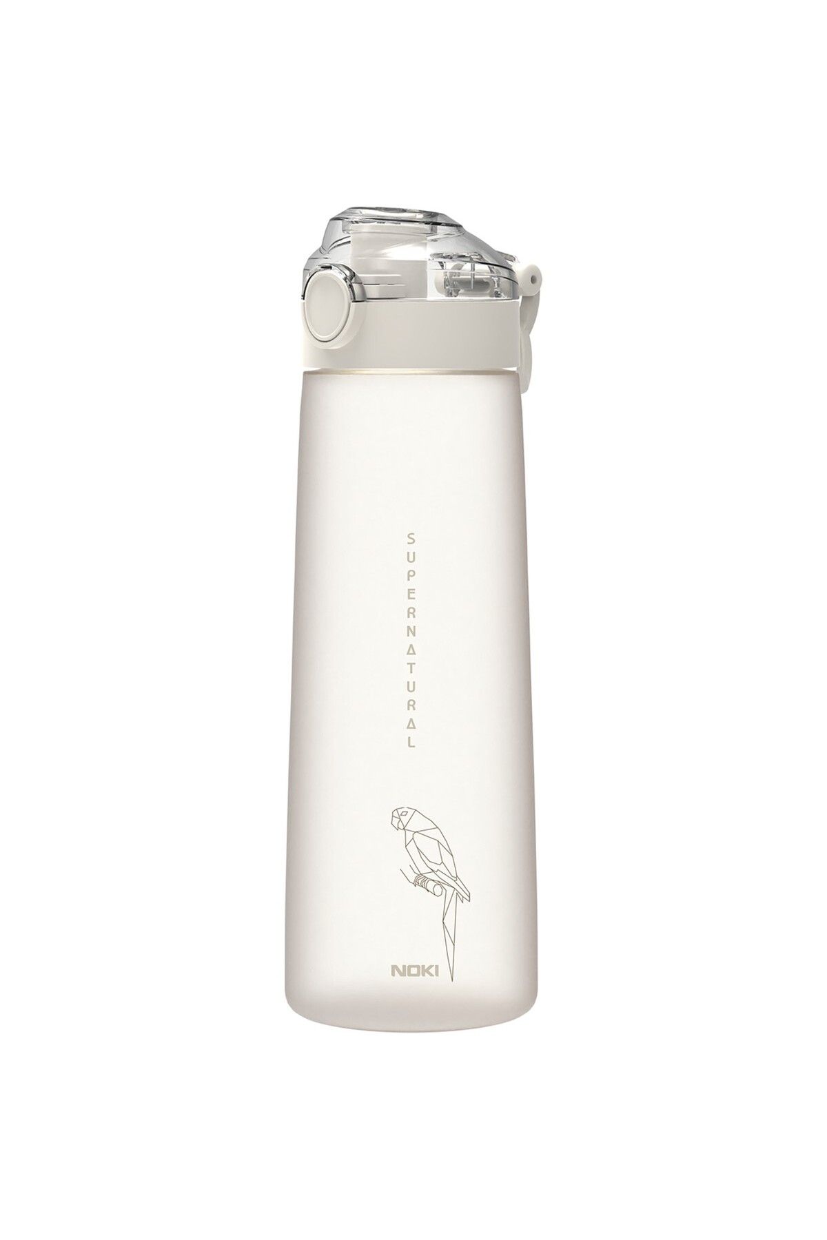 Noki Su Matarası Tritan Auto Kapak Soft Touch 730 ml Krem