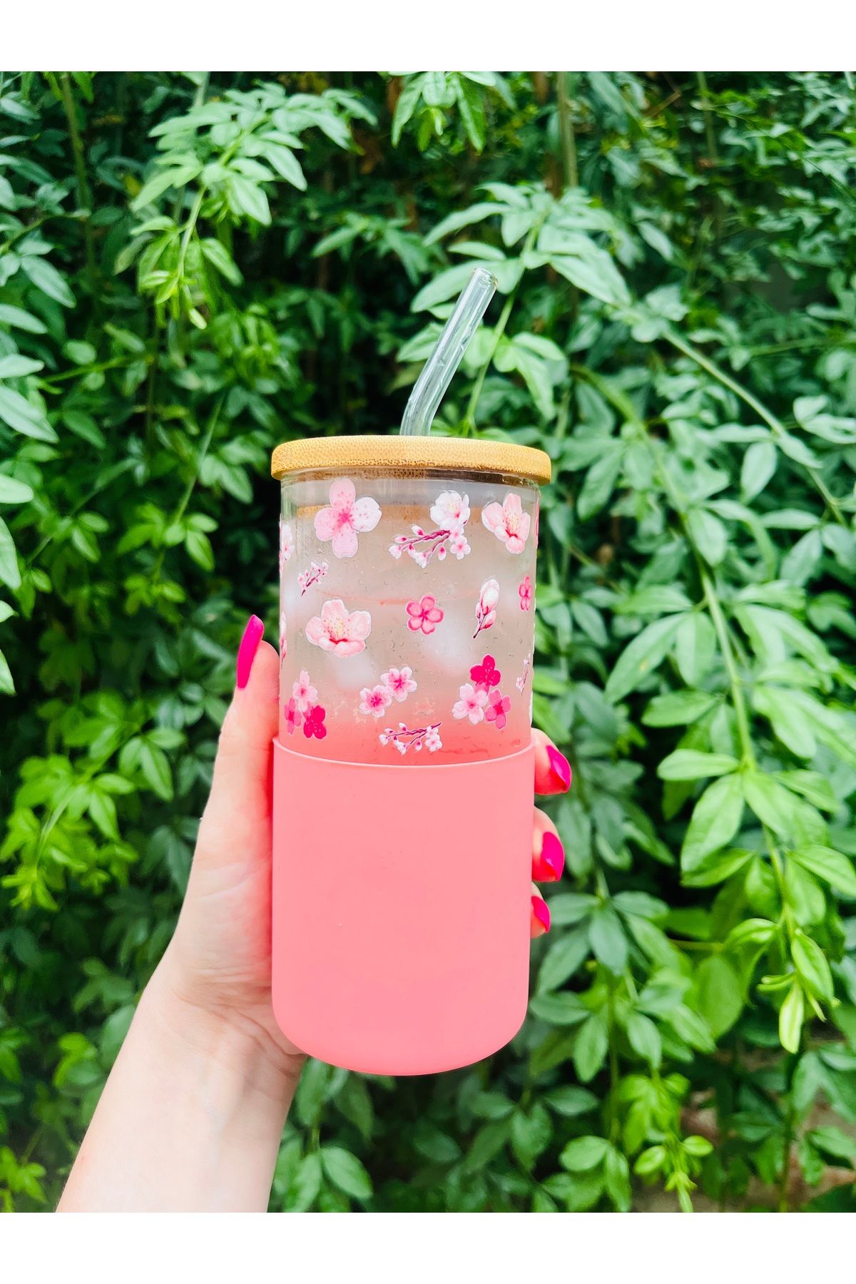 Caga Home CAGA Pinterest Bambu Kapaklı Cam Pipetli Borosilikat Cam Kupa Bardak Kahve Ve Sunum Bardağı