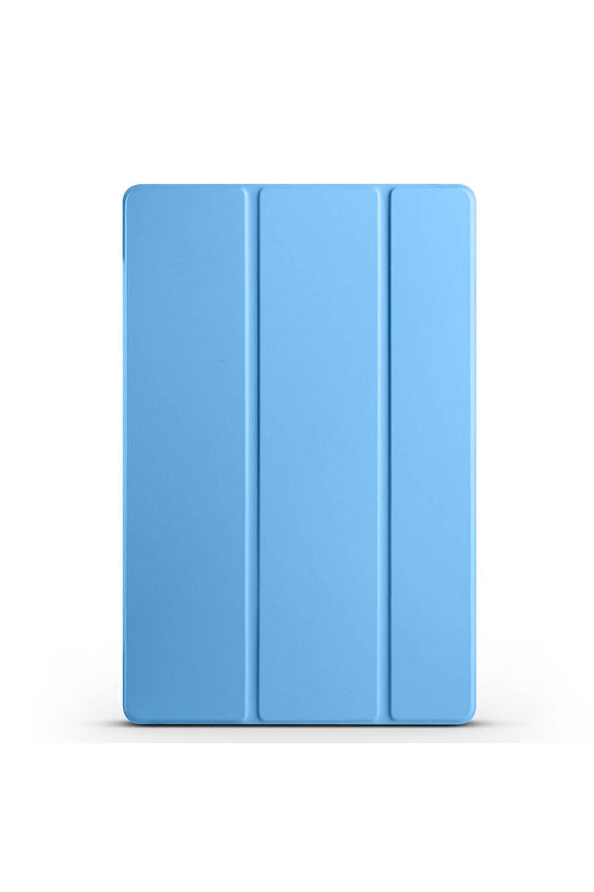Teknodur Galaxy Tab S9 FE Uyumlu TKDR Smart Cover Standlı 1-1 Kılıf-Mavi