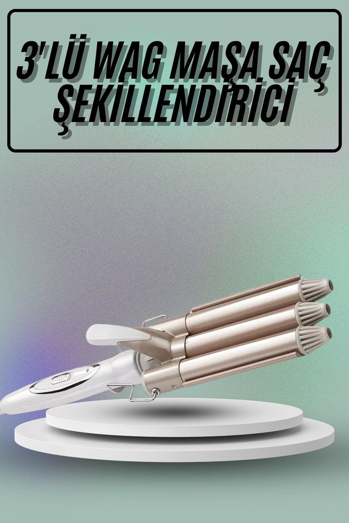ASTRALTECH Saç Şekillendirici Wag Maşa Üçlü Yüksek Isı Ayarlı Seramik Kaplama
