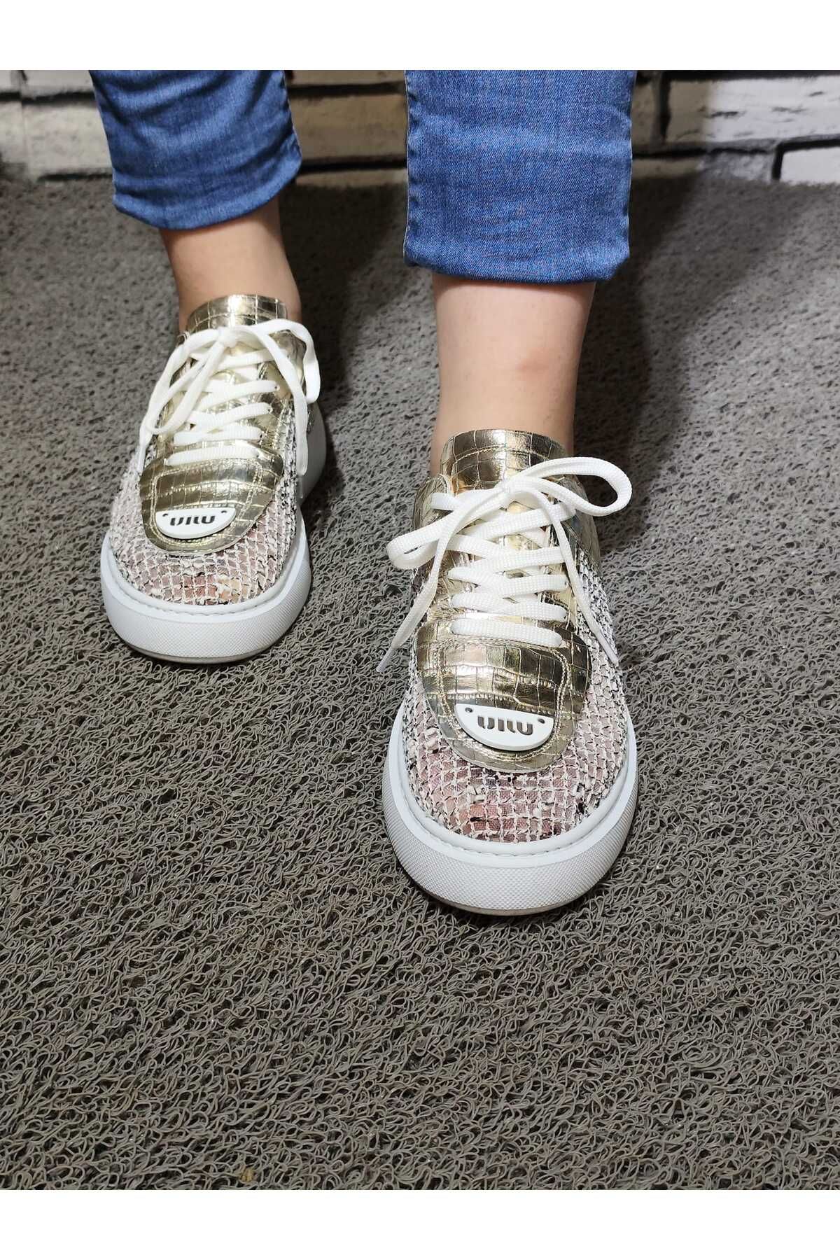 NOUVA1 %100 HAKİKİ DERİ SPOR AYAKKABI (SNEAKERS)