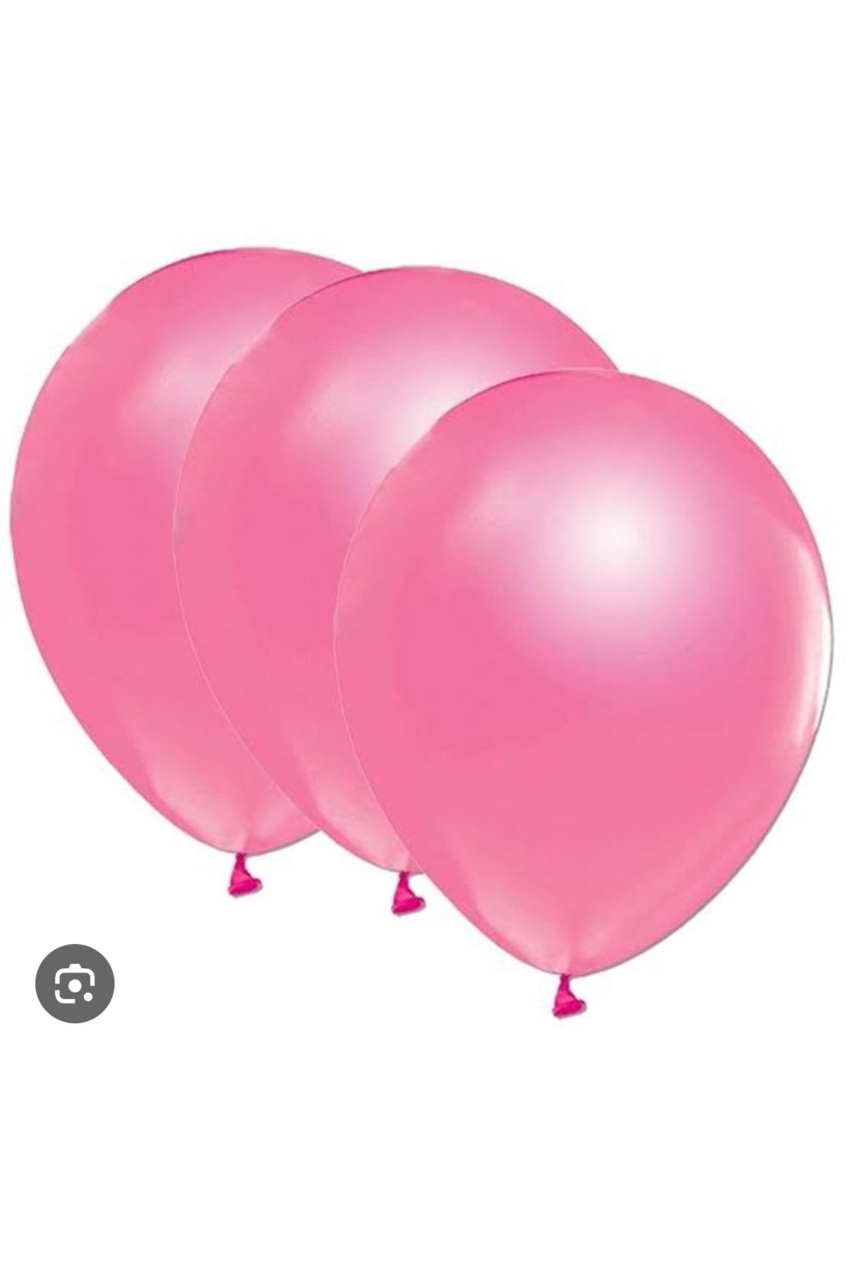 B&K süs ve tasarım 50 adet açık pembe metalik balon