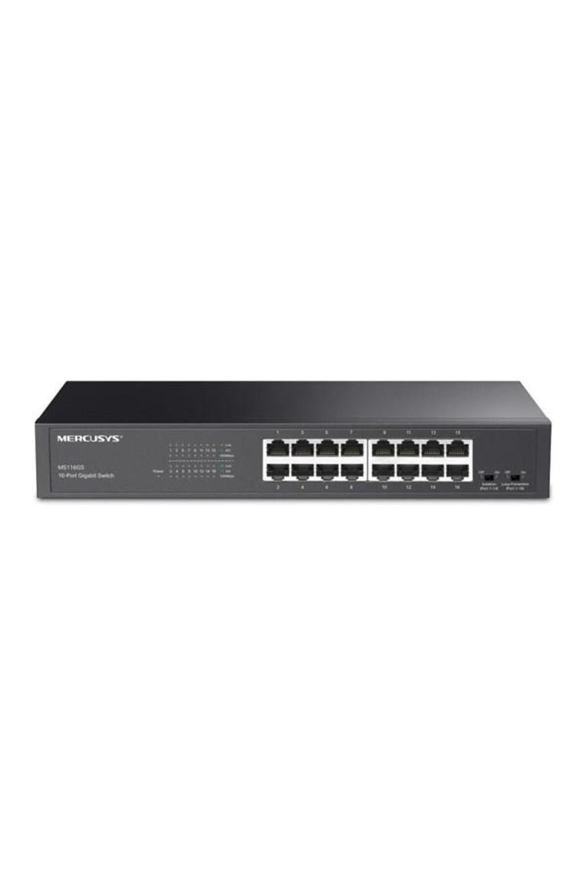 Mercusys 16port MS116GS GIGABIT YÖNETİLEMEZ SWITCH