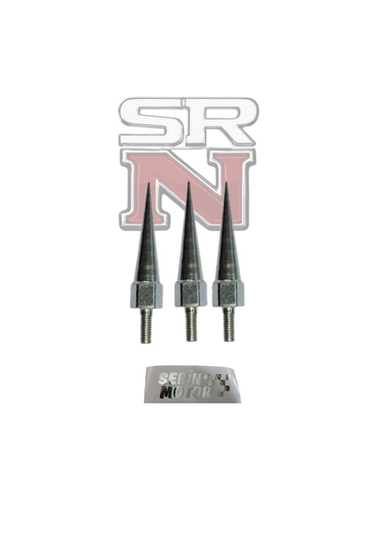 GMS 6 MM Modifiye Sivri Vida 3 Adet Gri SRNMOTOR