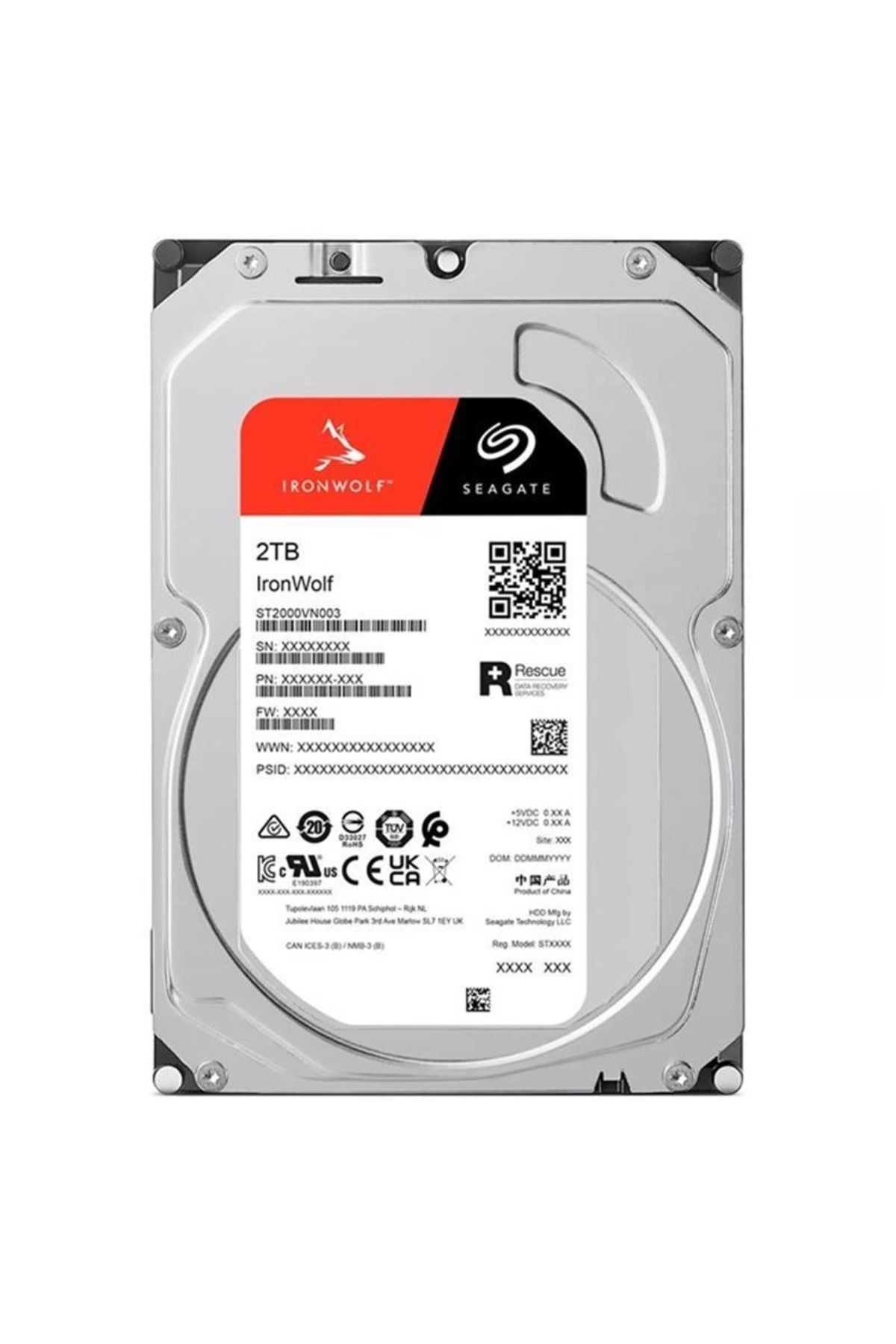 Emperium 2 TB 3.5 IRONWOLF SATA3 5400RPM 256MB ST2000VN003 (3 YIL RESMI DIST GARANTILI)