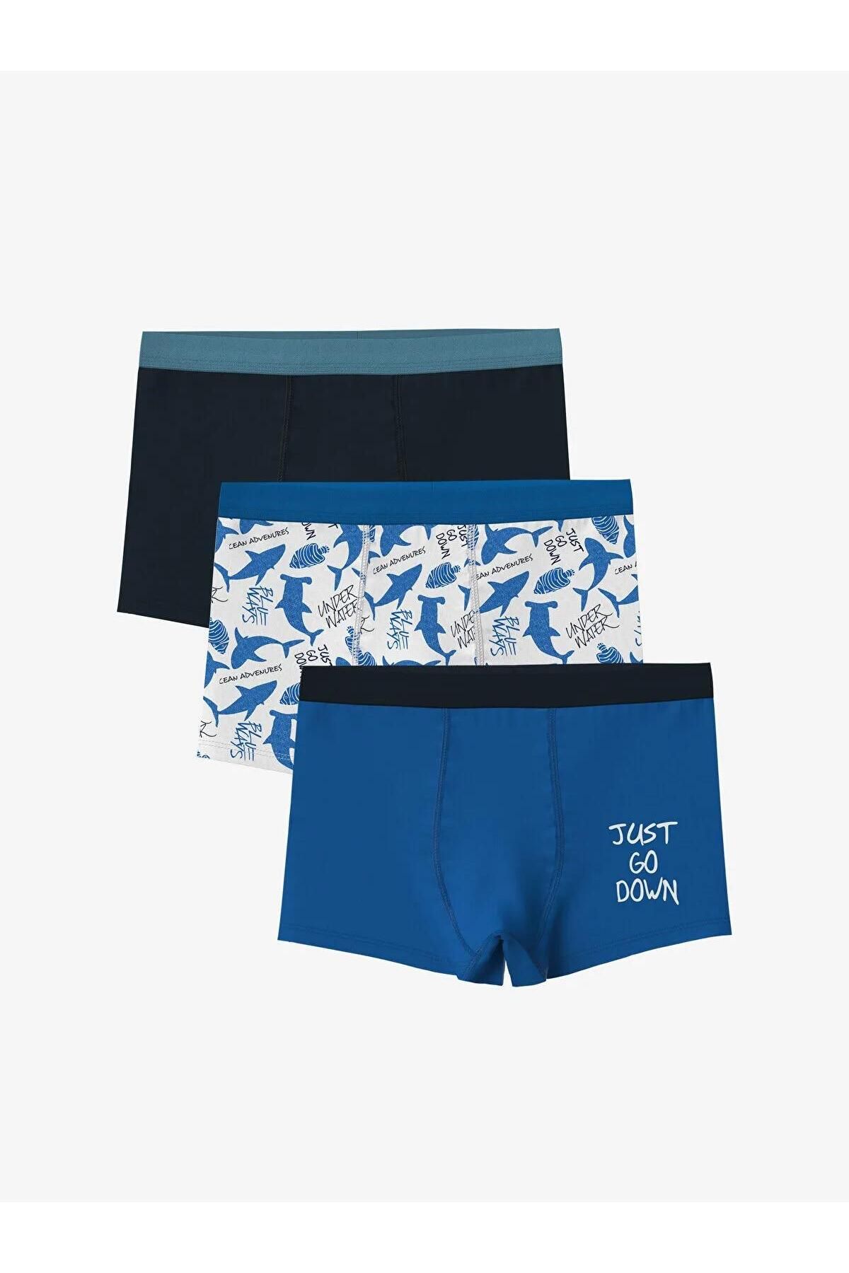 LC Waikiki LCW Kids Baskılı Erkek Çocuk Boxer 3'lü (S5)