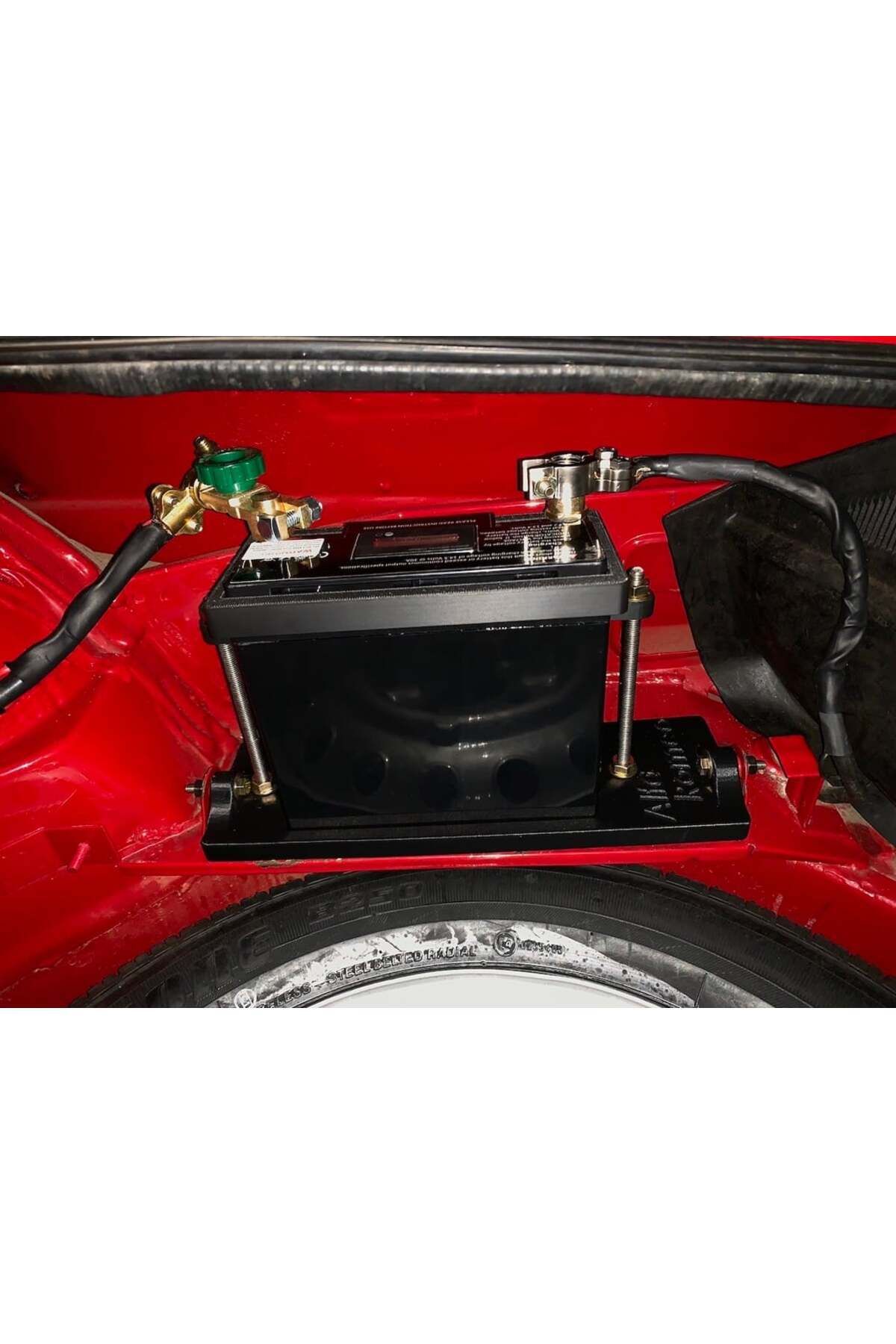 Lucest Alfa Romeo 115 Uyumlu örümcek pil tutucusu önyükleme için (Plastik Aparattır)
