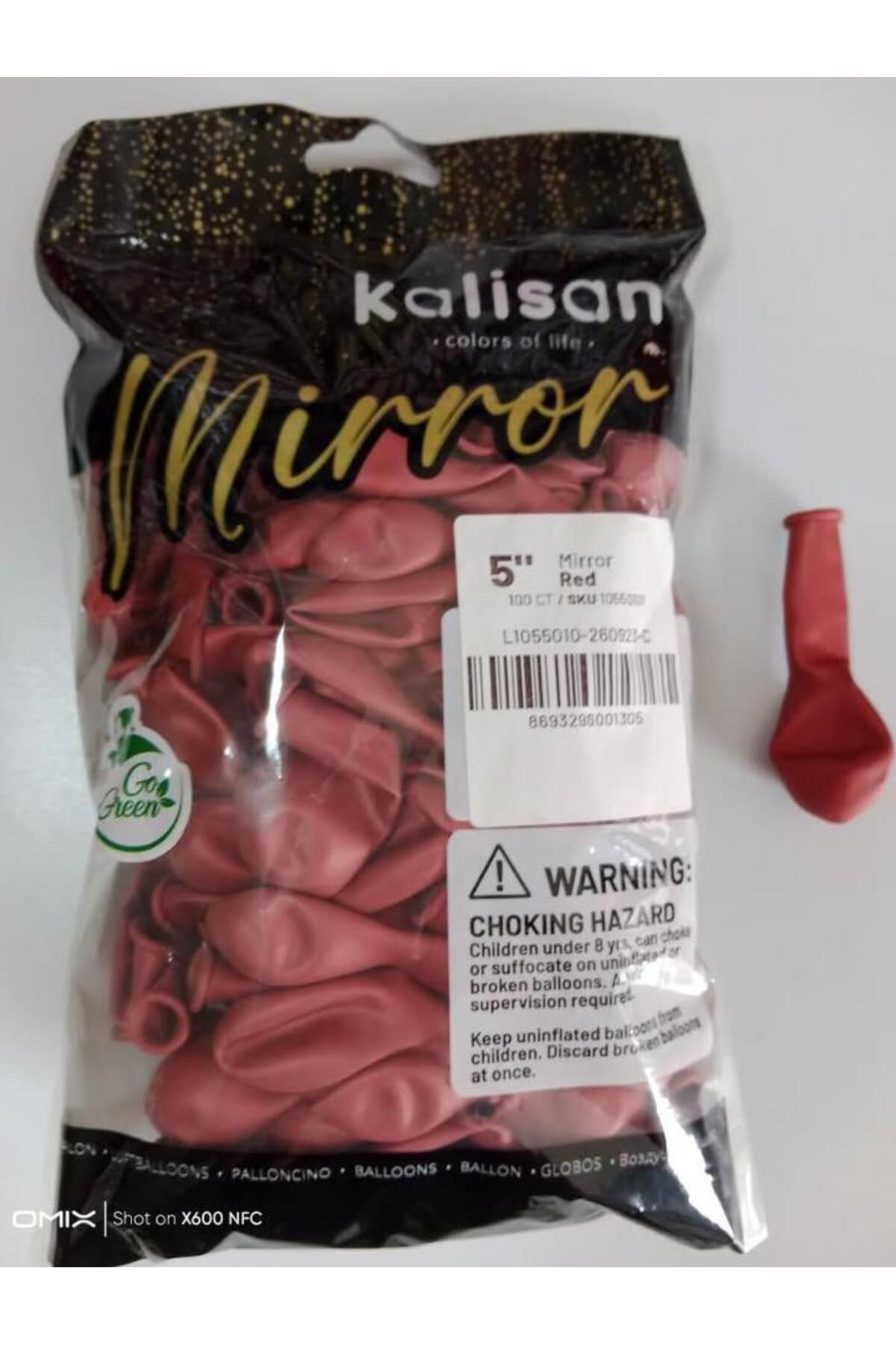 Parti Düşleri 5 İNÇ KROM BALON RED (KIRMIZI) 100 LÜ