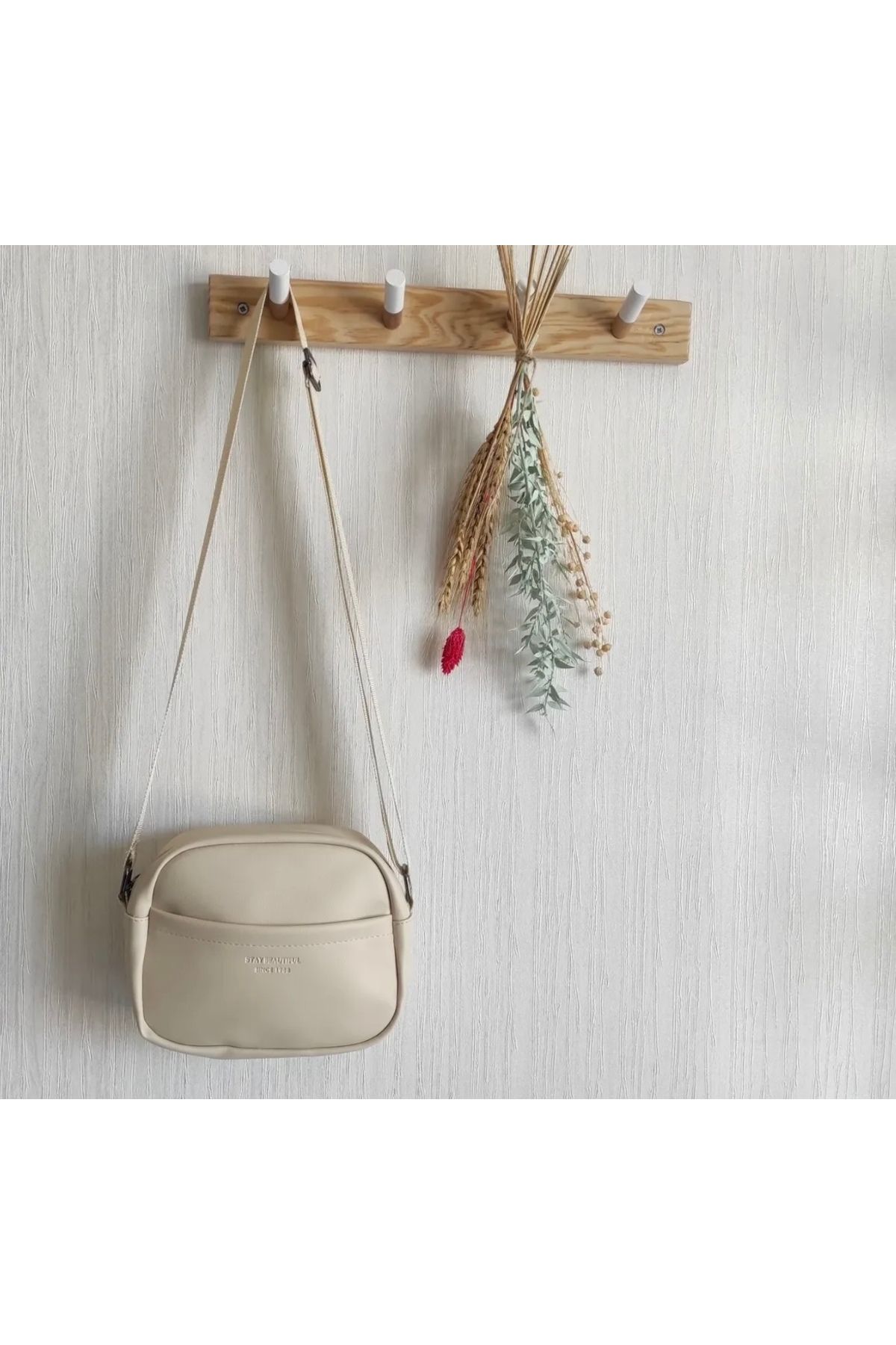 MODA Belisbag Krem Omuz Çantası