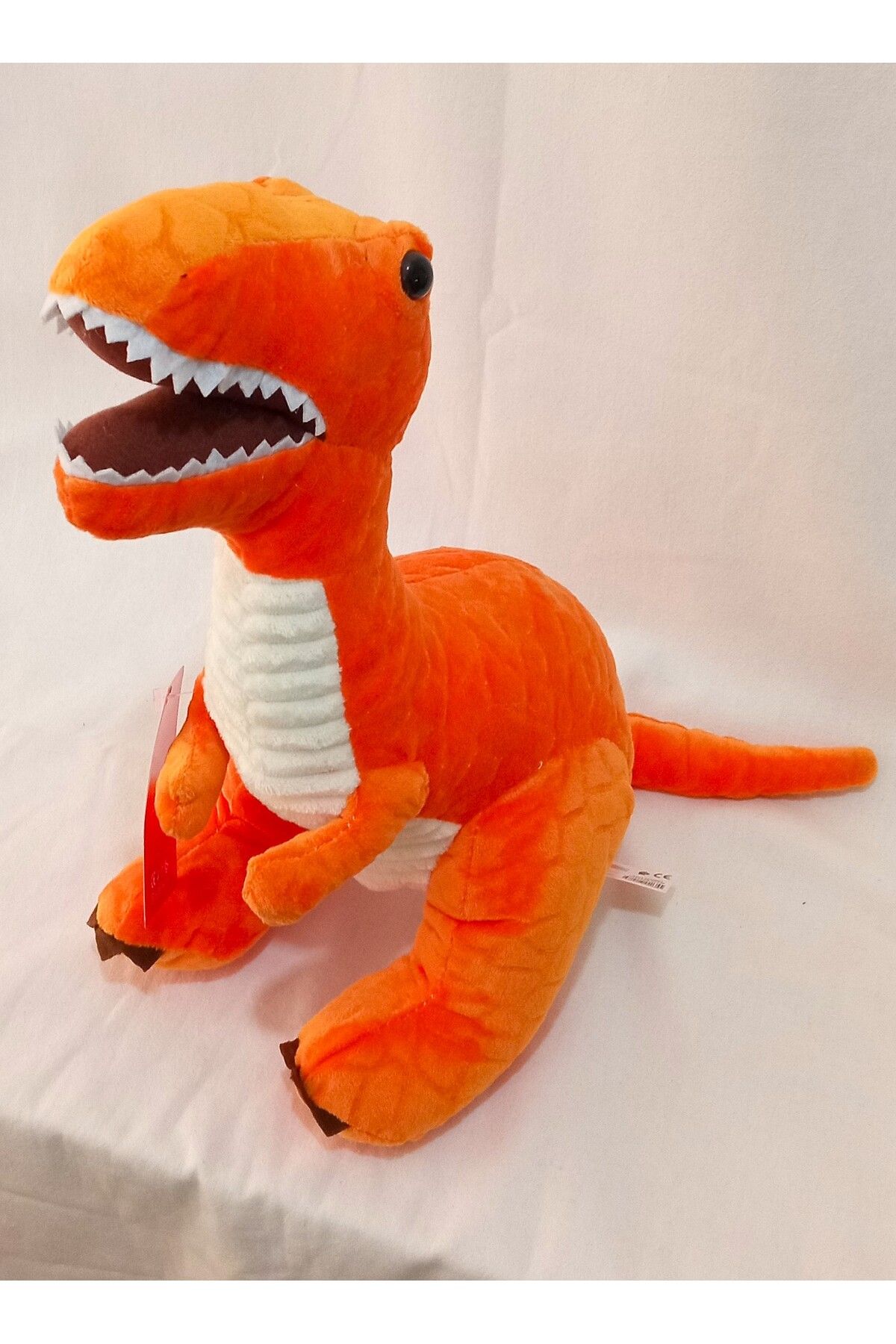 Pufline Sevimli Turuncu Peluş Dinazor 55 cm