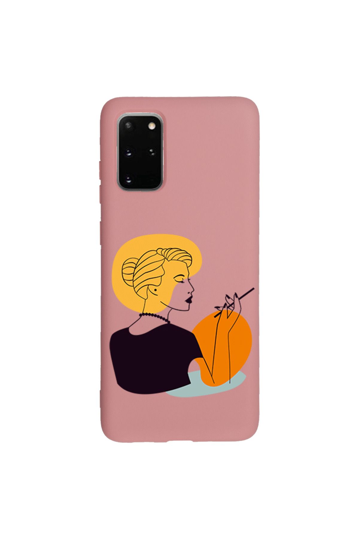 Royaleks Samsung S20 Plus Lansman Kılıf - Art Woman 2