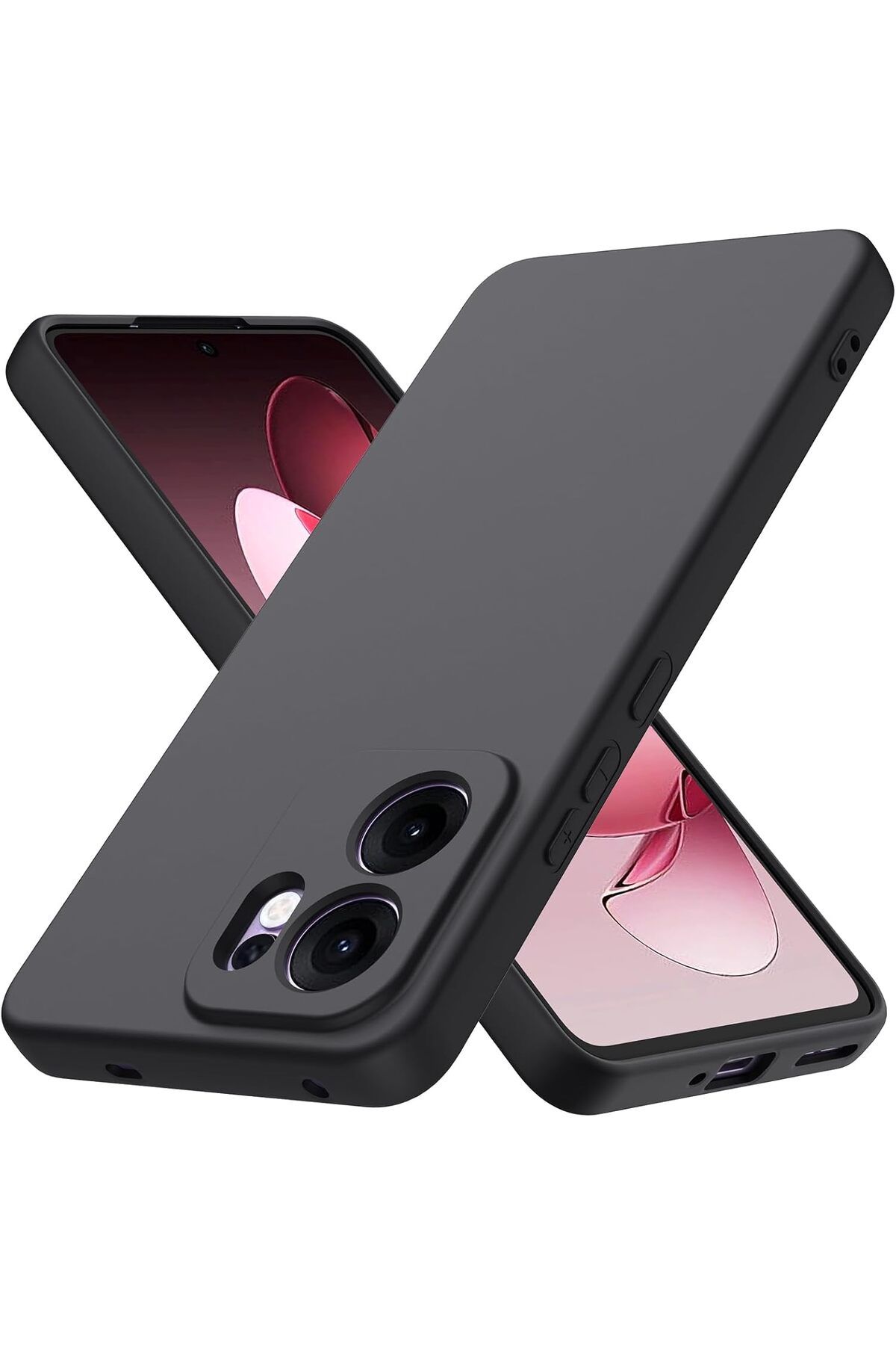 Rivor Oppo Reno 13F & Reno 13FS Kılıf Kamera Çıkıntılı İpeksi Yumuşak Dokulu Dayanıklı Lansman Kapak