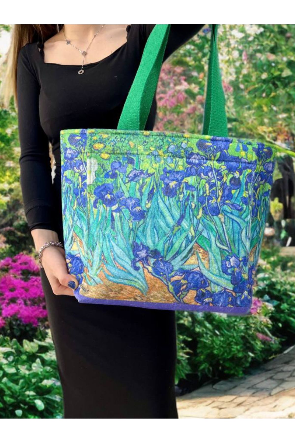 ECHARMBUTIK Van Gogh Yıldızlı Gece Kadın Çanta