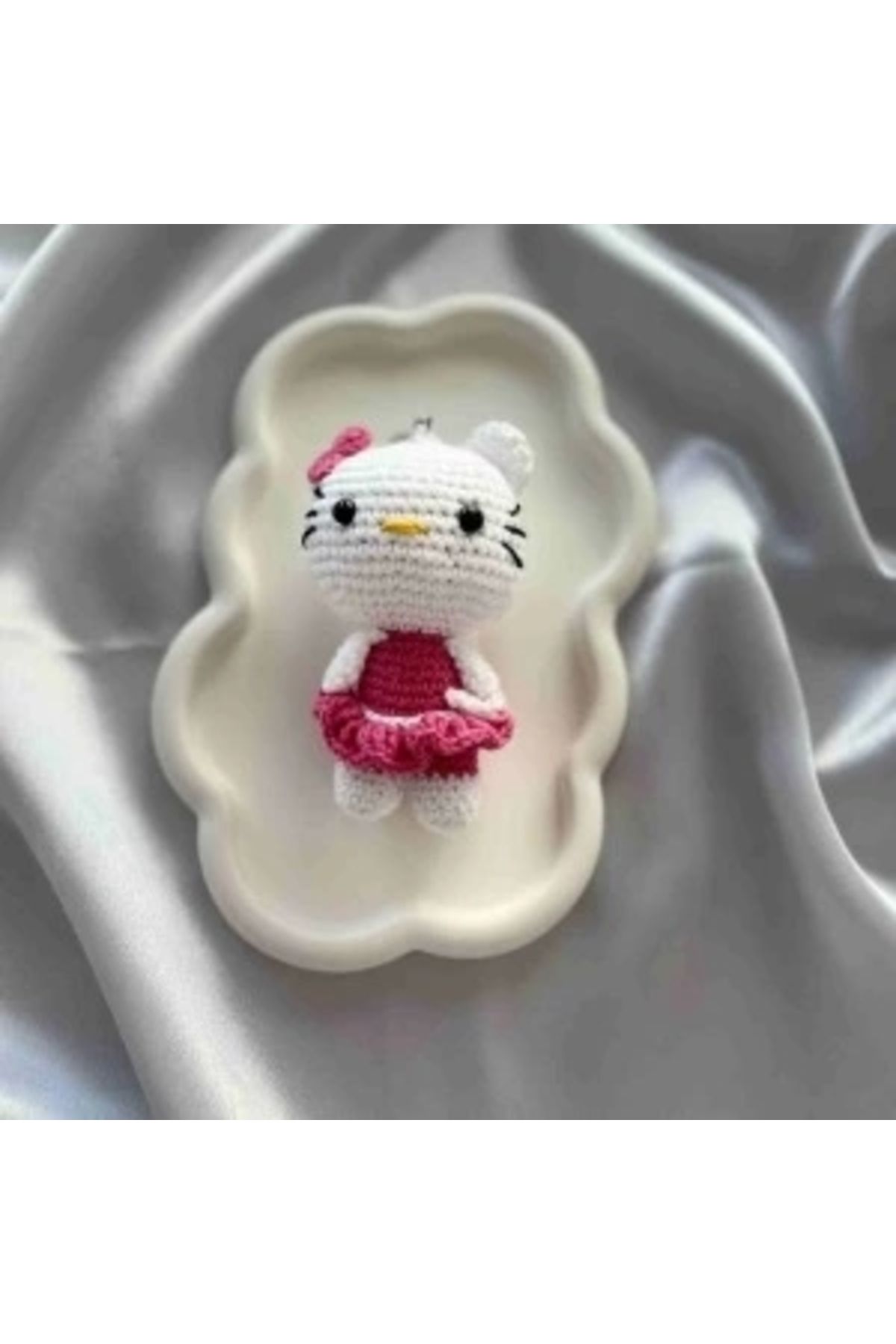 STOREMAX Amigurumi Anahtarlık El Yapımı Kitty 13 cm